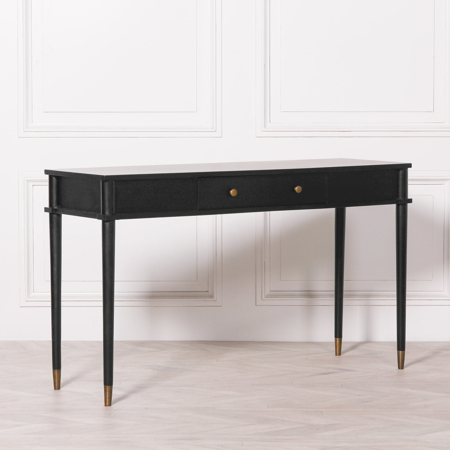 Maison Reproductions Black Painted Console Table - BFC122