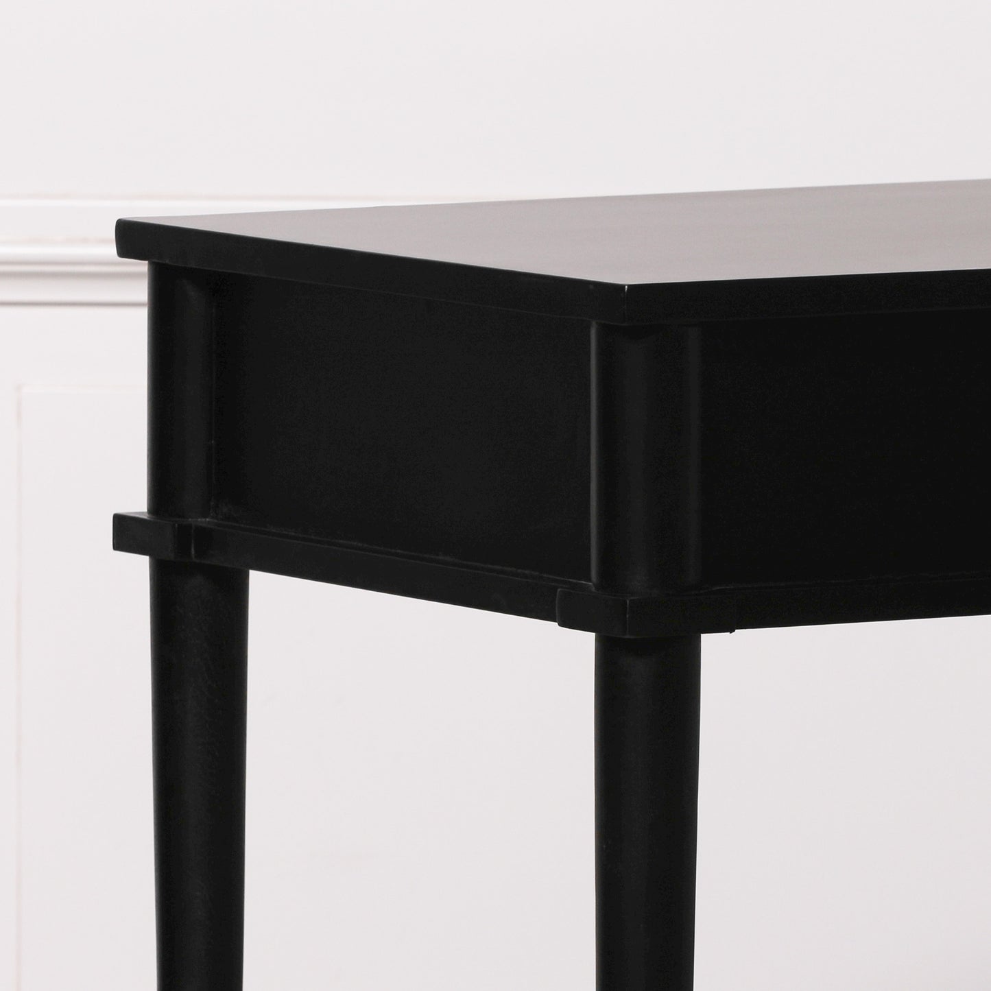 Maison Reproductions Black Painted Console Table - BFC122