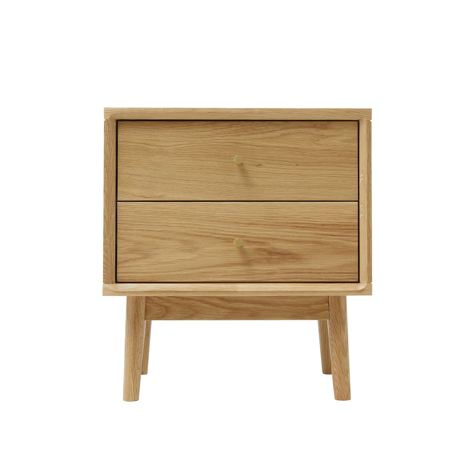 Fishe & Lilly Wright Oak Bedside Table - White Bear Furnishings