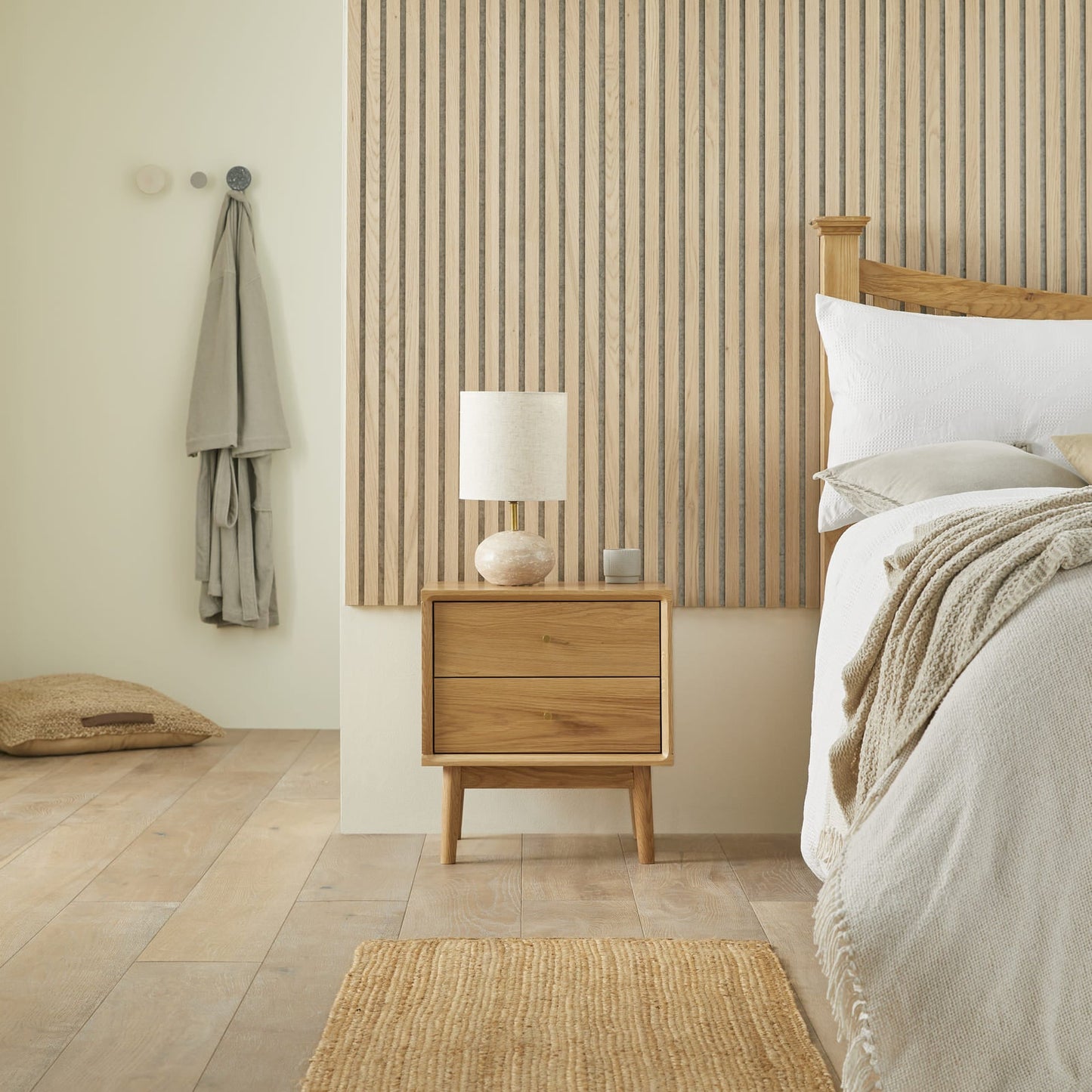 Fishe & Lilly Wright Oak Bedside Table