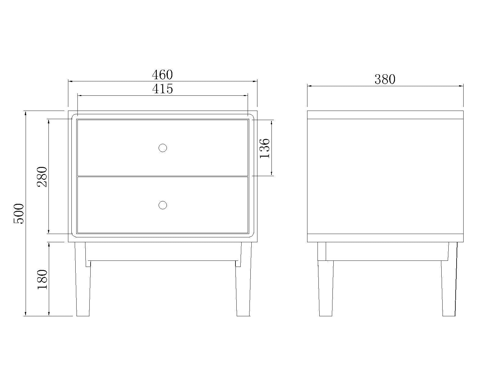 Fishe & Lilly Wright Oak Bedside Table - White Bear Furnishings