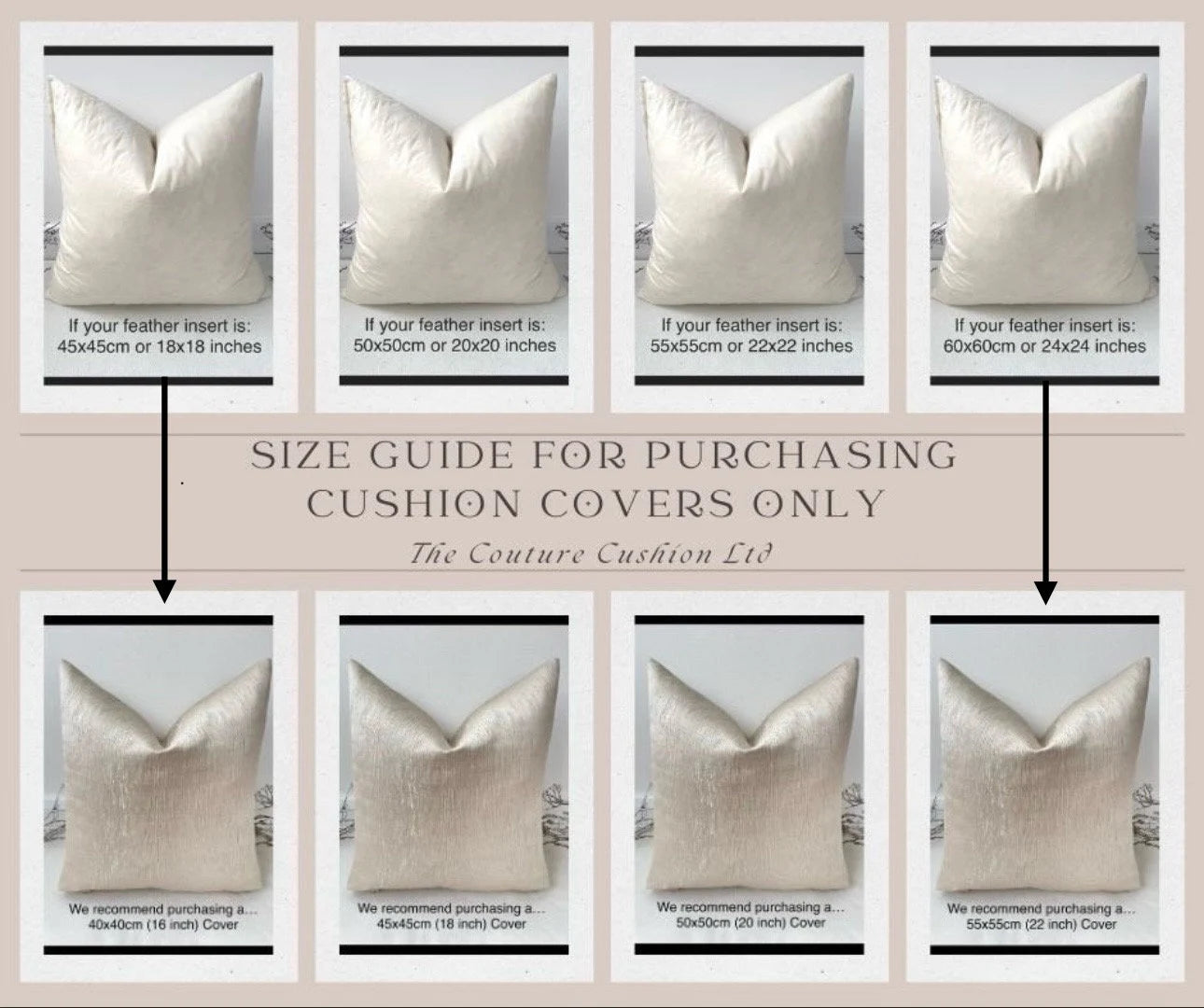 The Couture Cushion - The Grey Varley - Style No. 84