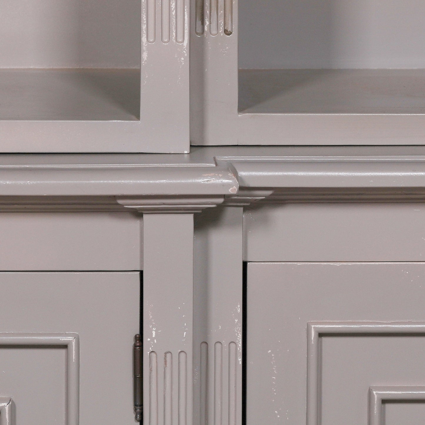 Adjustable Mahogany Grand Bookcase Display Cabinet - DBC04 - White Bear Furnishings