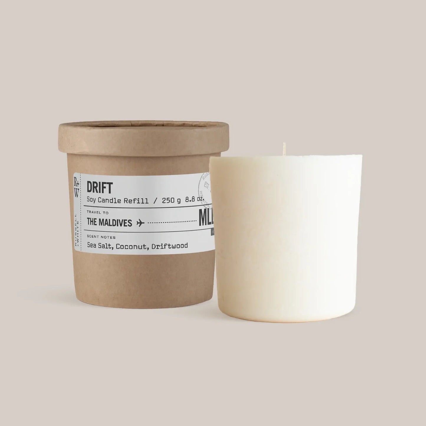 Drift Scented Candle Refill - White Bear Furnishings