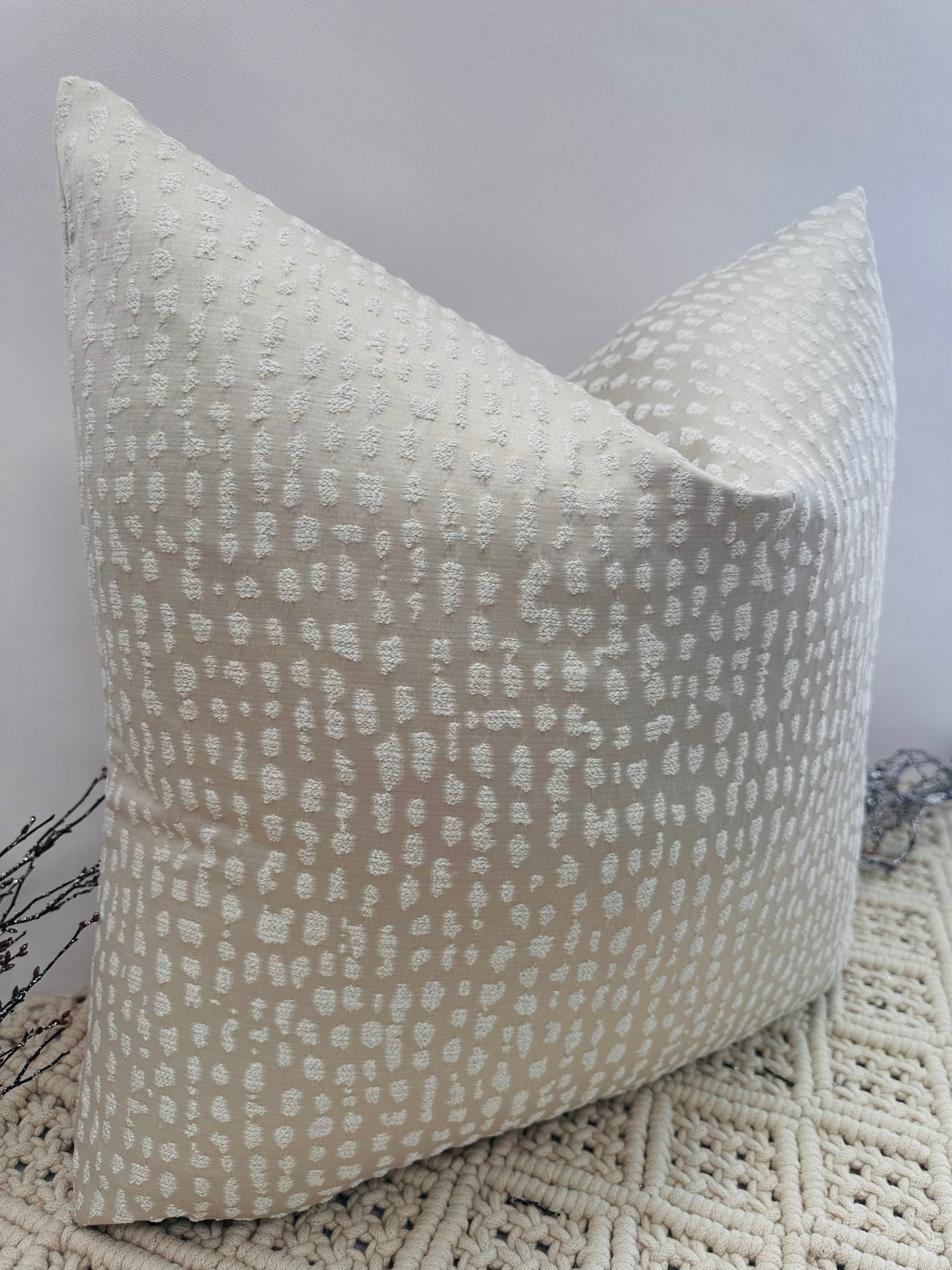 The Couture Cushion - The Cream Natale - Style No. 192 - White Bear Furnishings