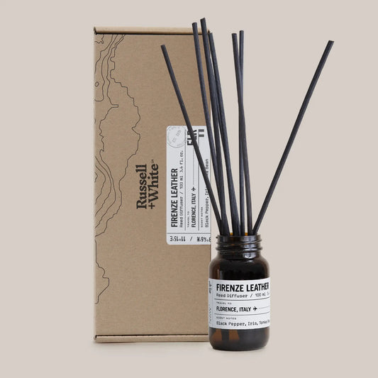 Firenze Leather Reed Diffuser - White Bear Furnishings