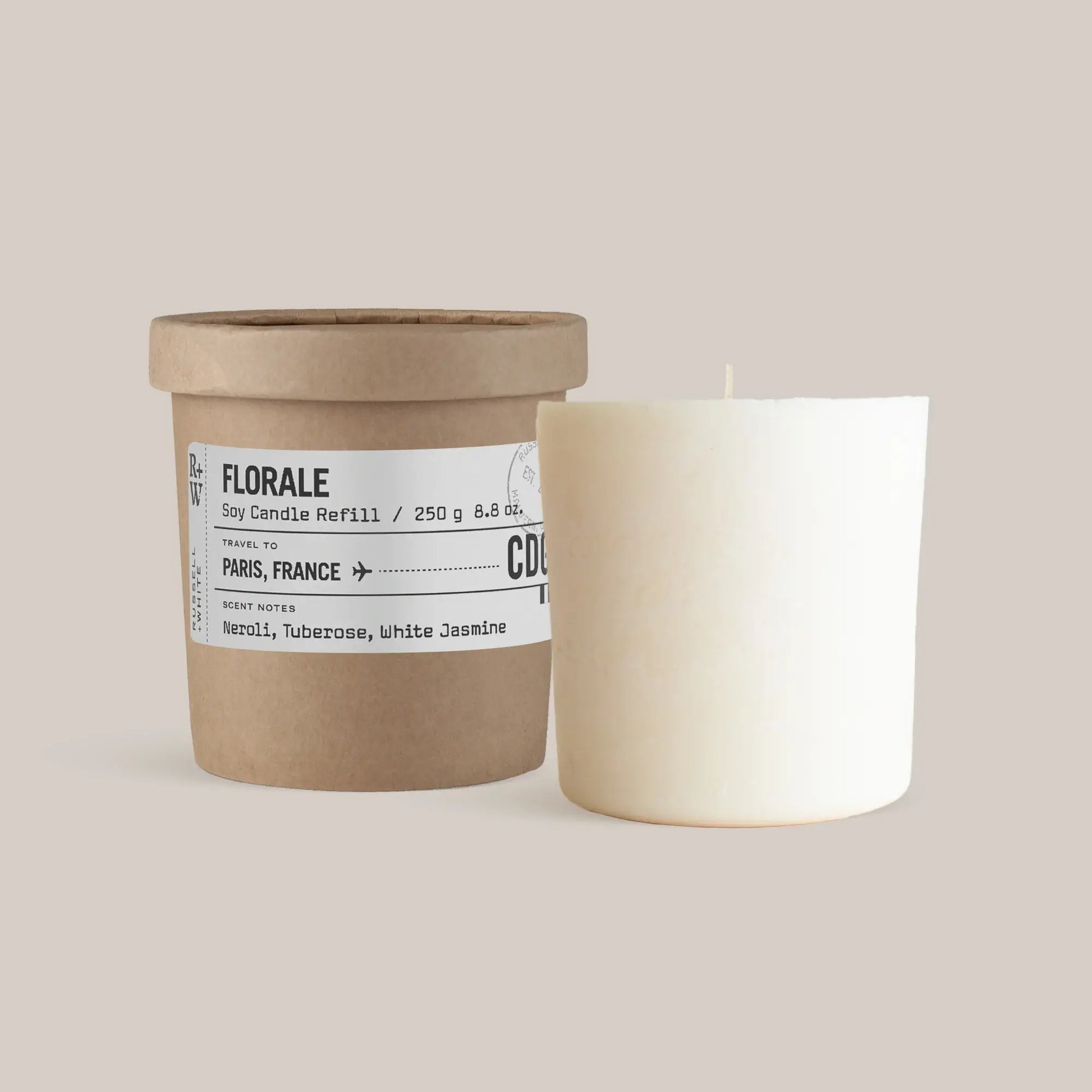 Florale Scented Candle Refill - White Bear Furnishings