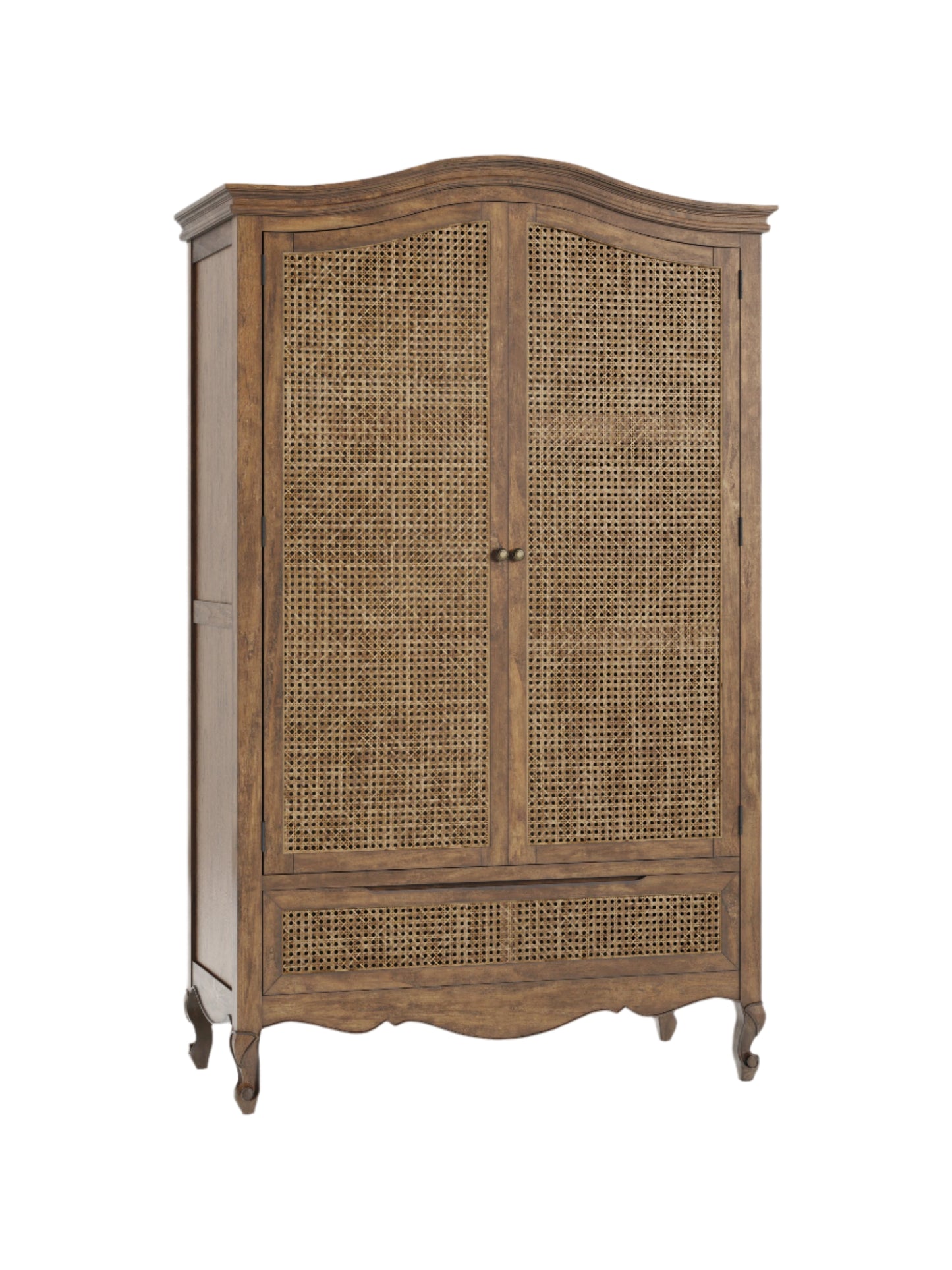 Montpellier 2 Door 1 Drawer Wardrobe in Walnut or Black