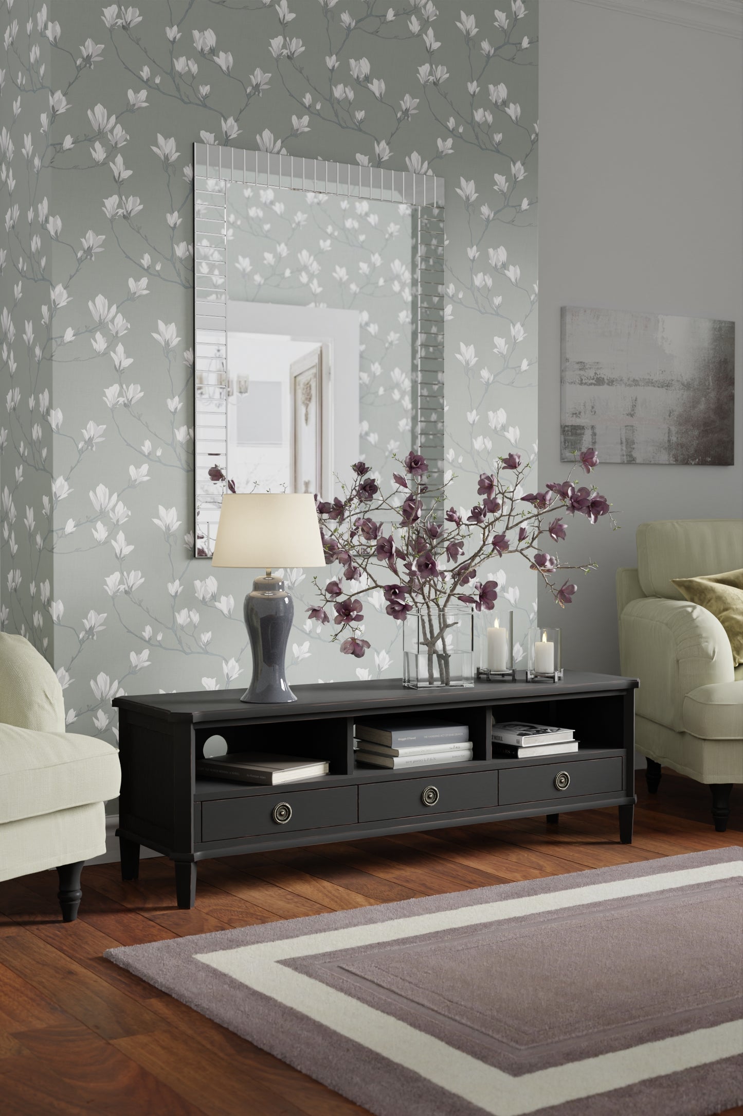 Laura Ashley 3 Drawer Wide TV Unit
