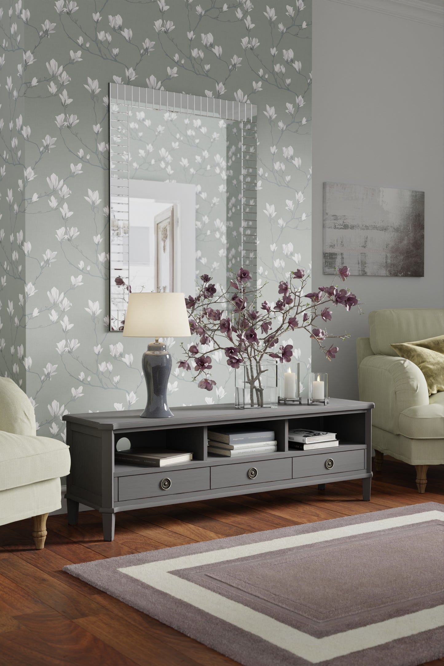 Laura Ashley 3 Drawer Wide TV Unit