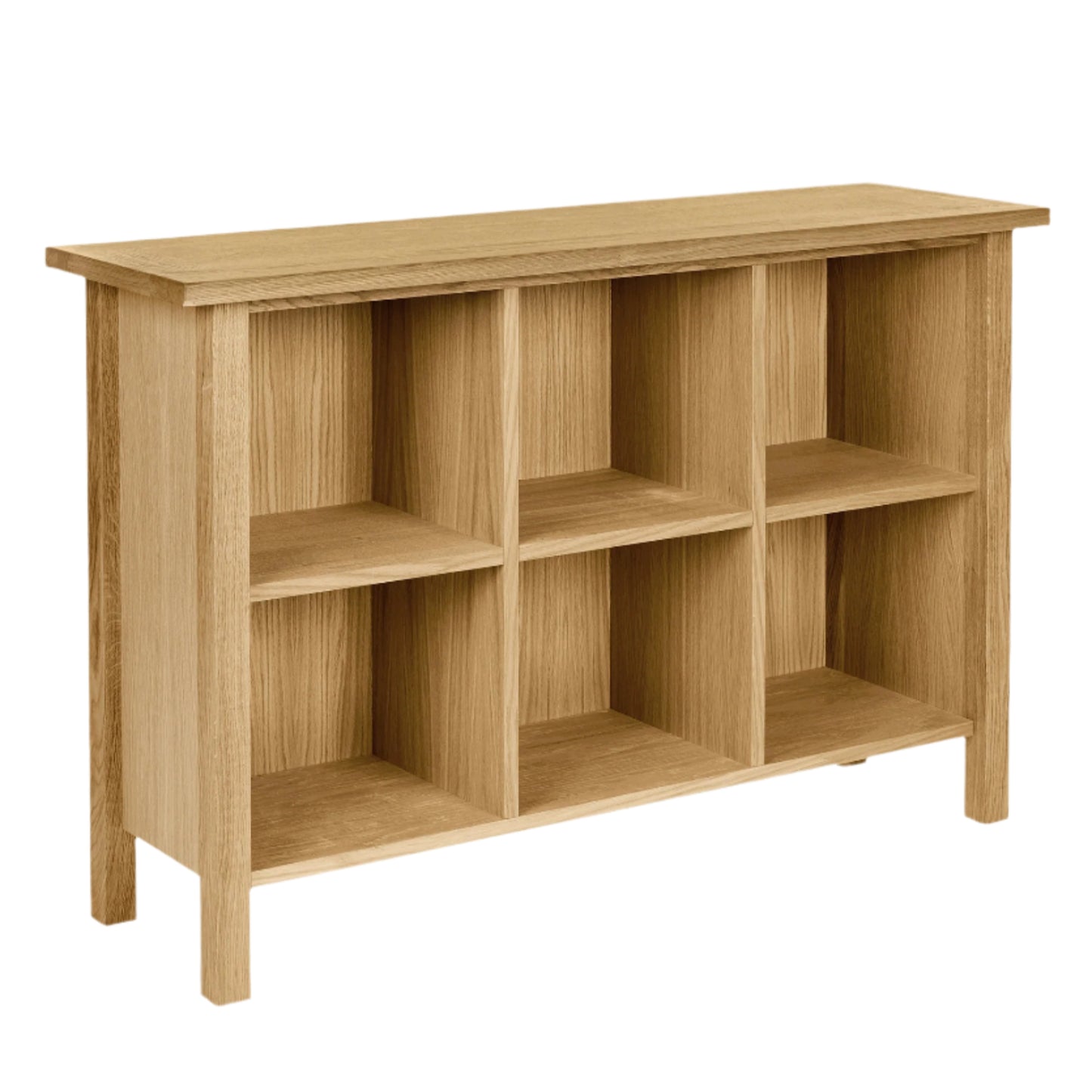 Laura Ashley Milton Low Bookcase in Oak - 3652110