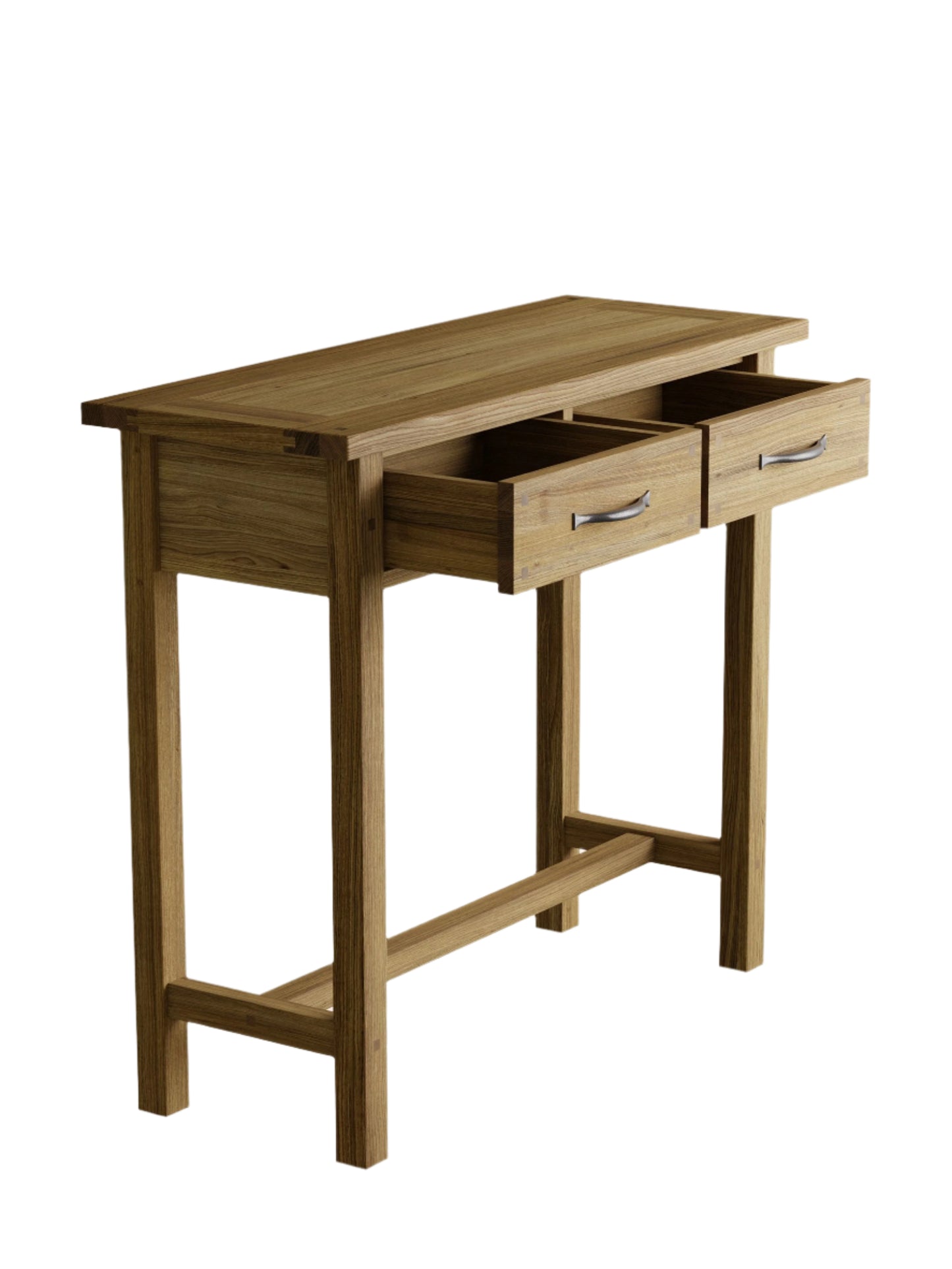 Laura Ashley Milton 2 Drawer Console Table in Oak - 3499095