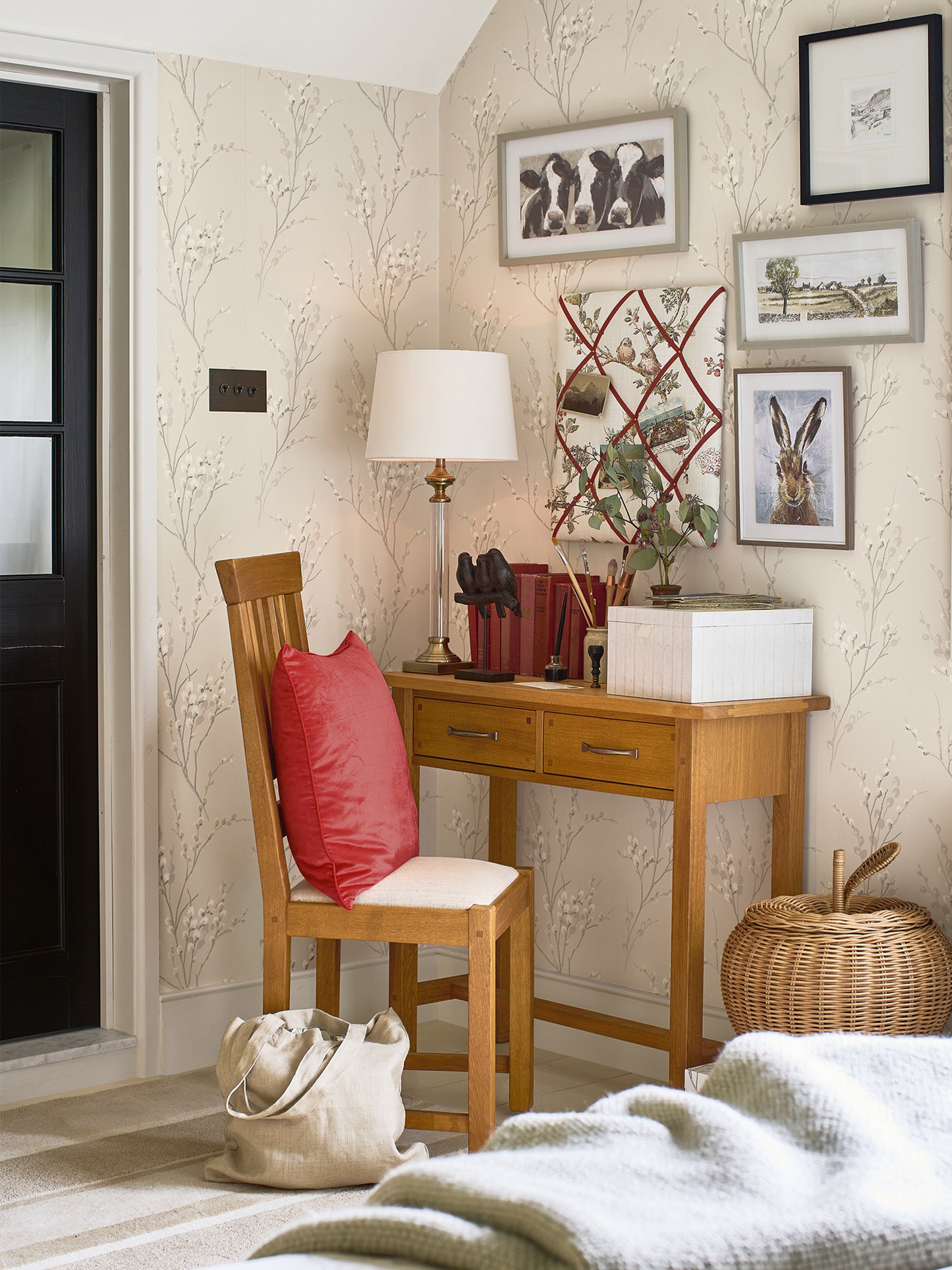 Laura Ashley Milton 2 Drawer Console Table in Oak - 3499095