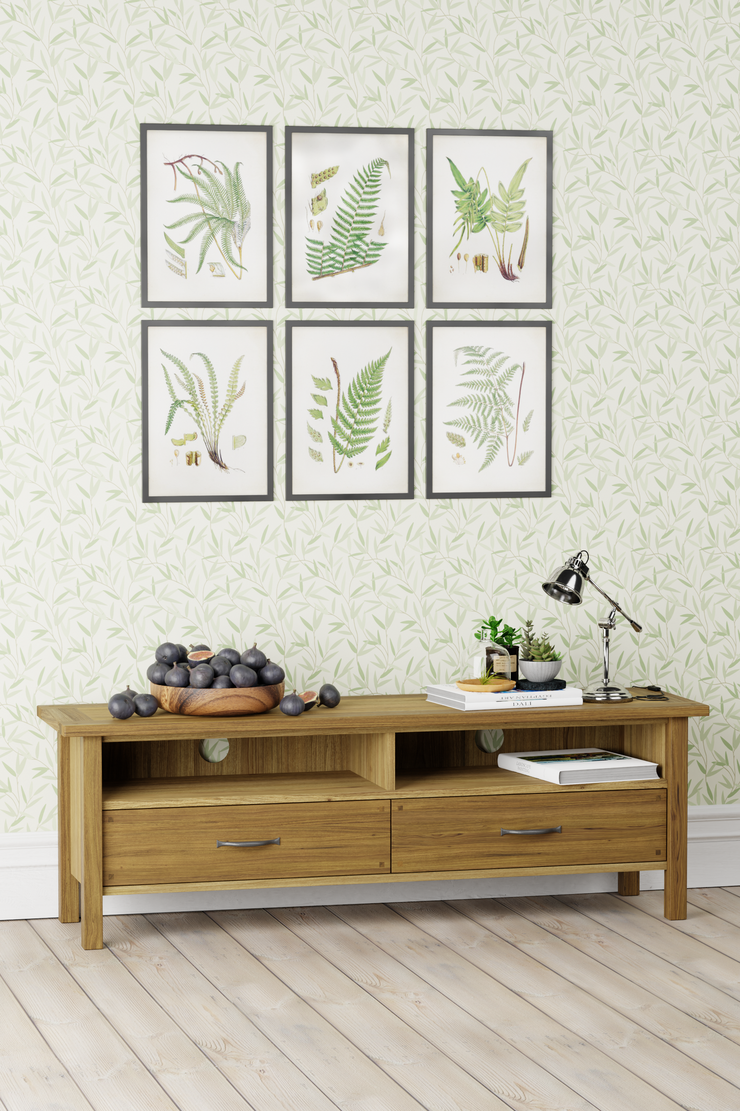 Laura Ashley Milton 2 Drawer Wide TV Unit in Oak - 3593785 - White Bear Furnishings