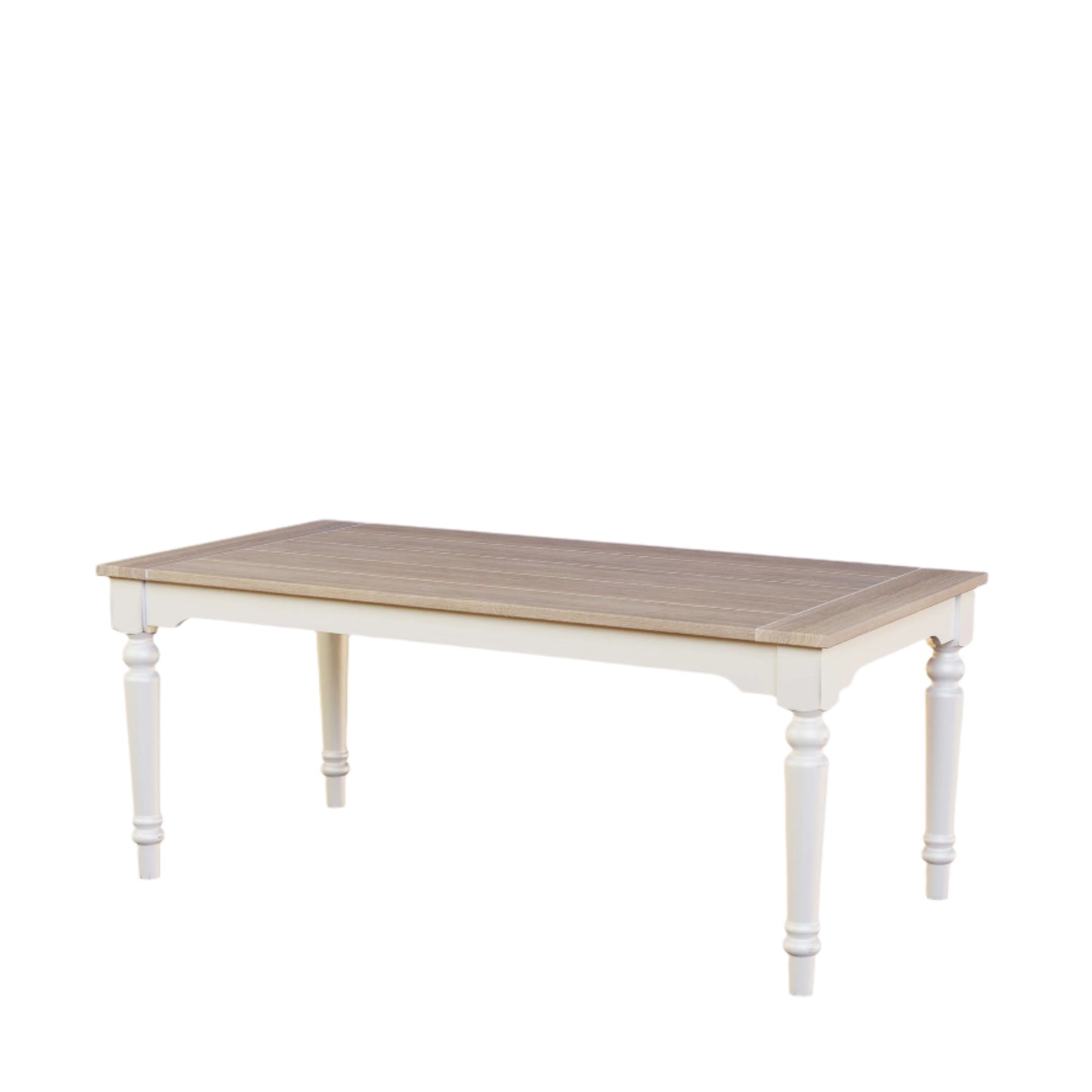 Laura Ashley Dorset Fixed Dining Table in White - 3692018 - White Bear Furnishings