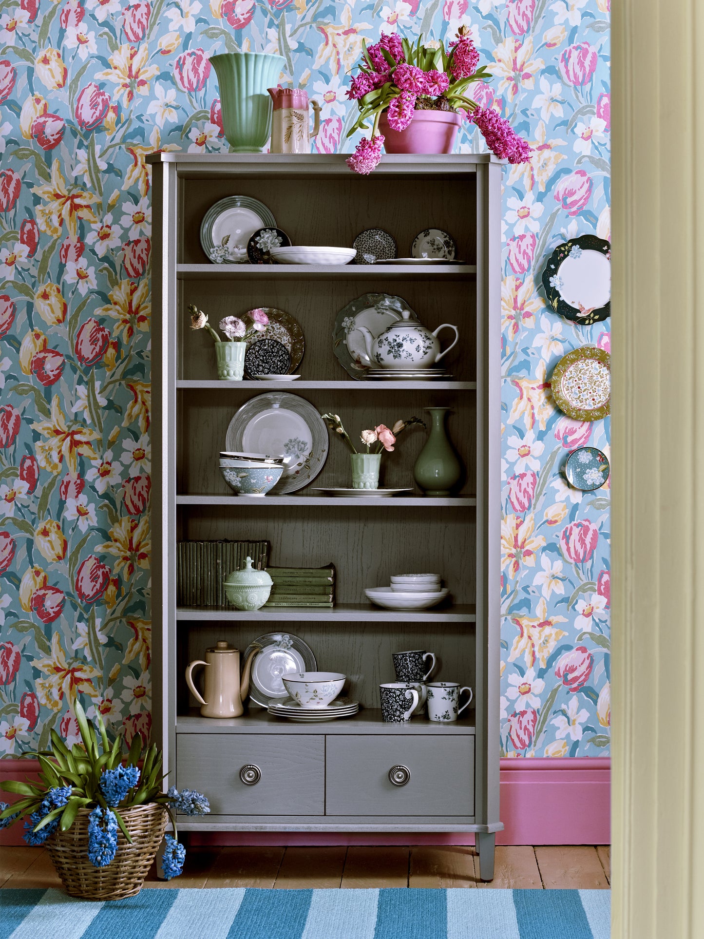 Laura Ashley Henshaw 2 Drawer Single Bookcase