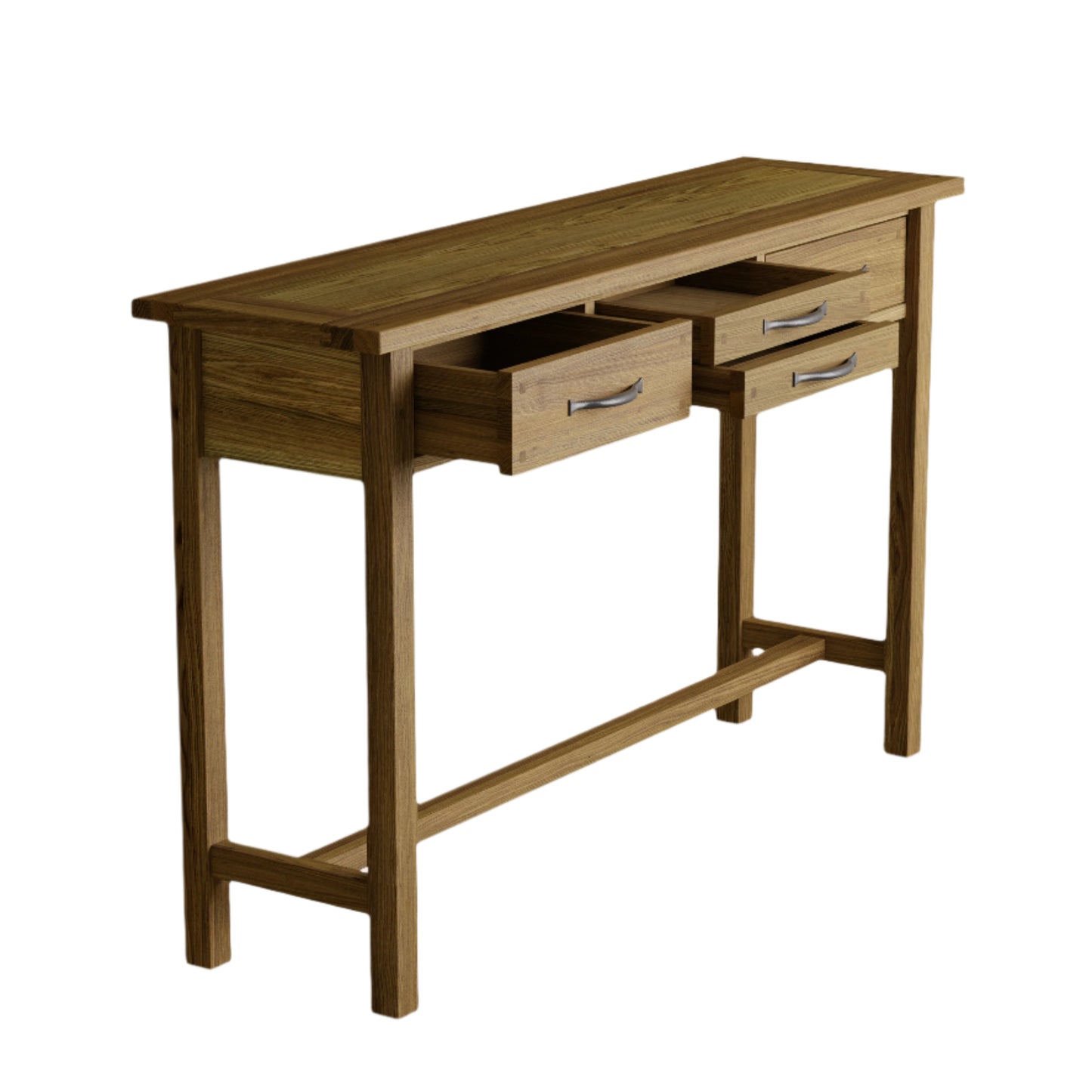 Laura Ashley Milton 4 Drawer Console Table in Oak - 3160617