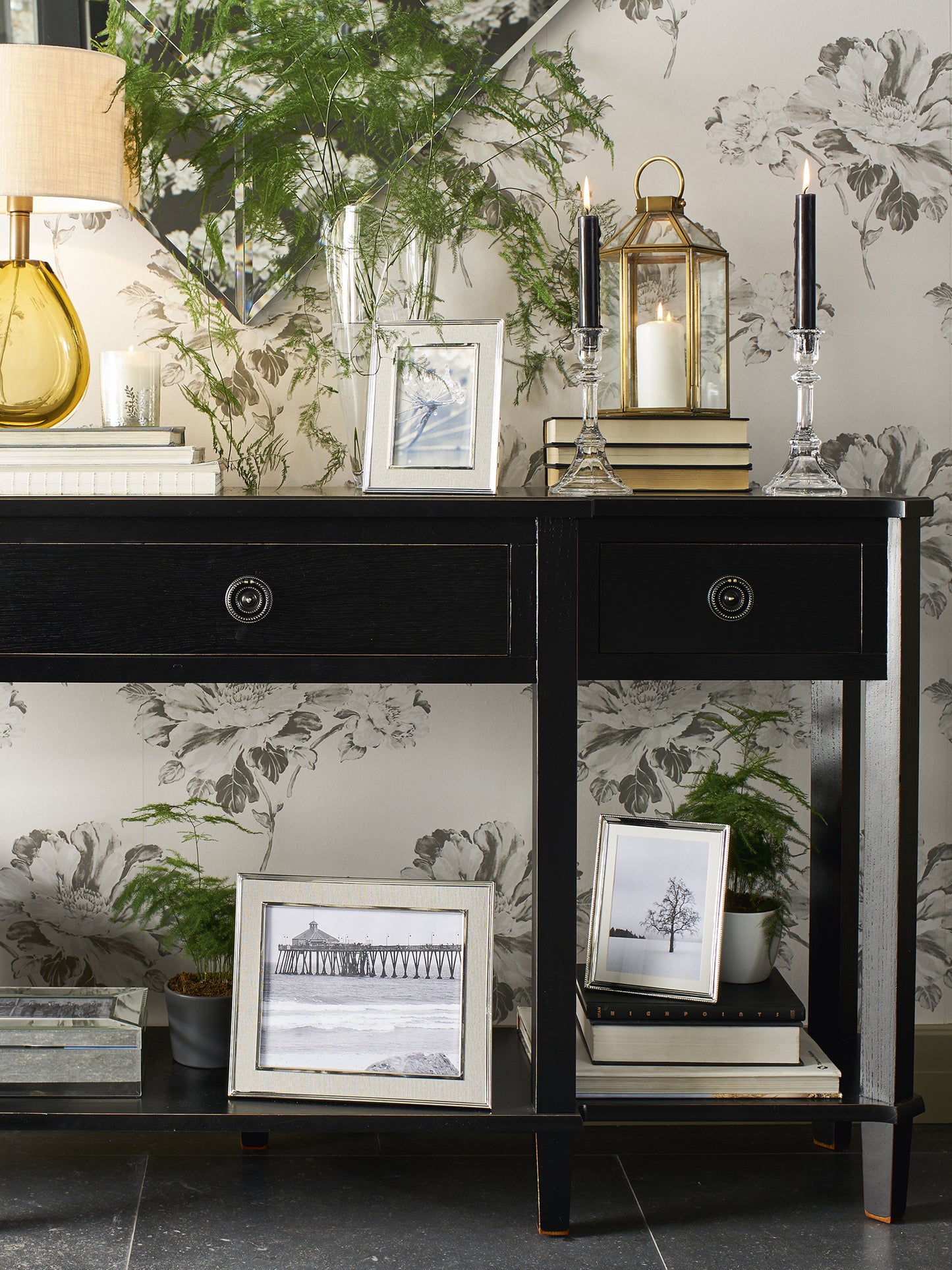 Laura Ashley Henshaw 3 Drawer Triple Console Table