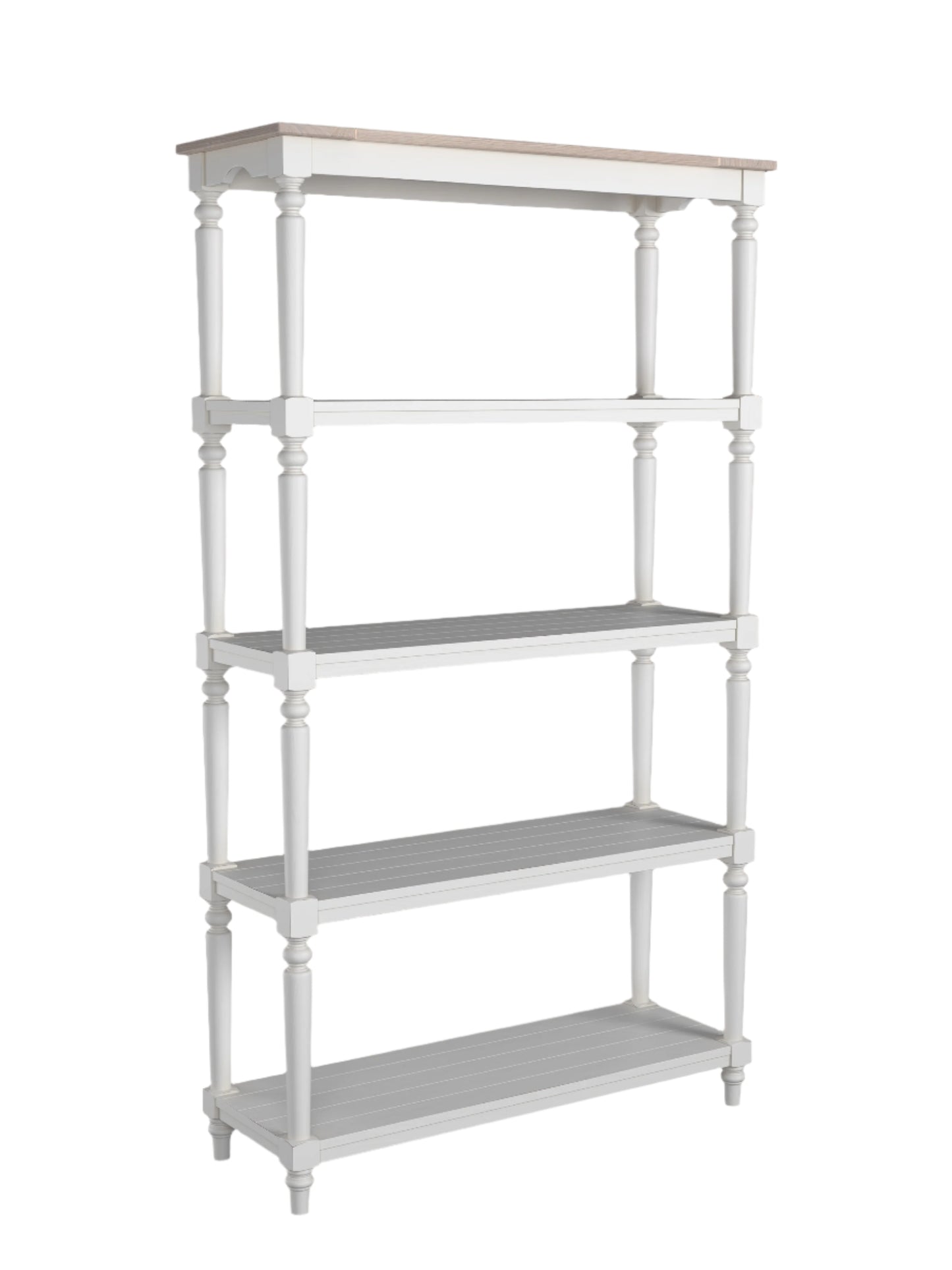 Laura Ashley Dorset Open Bookcase in White - 3746706 - White Bear Furnishings