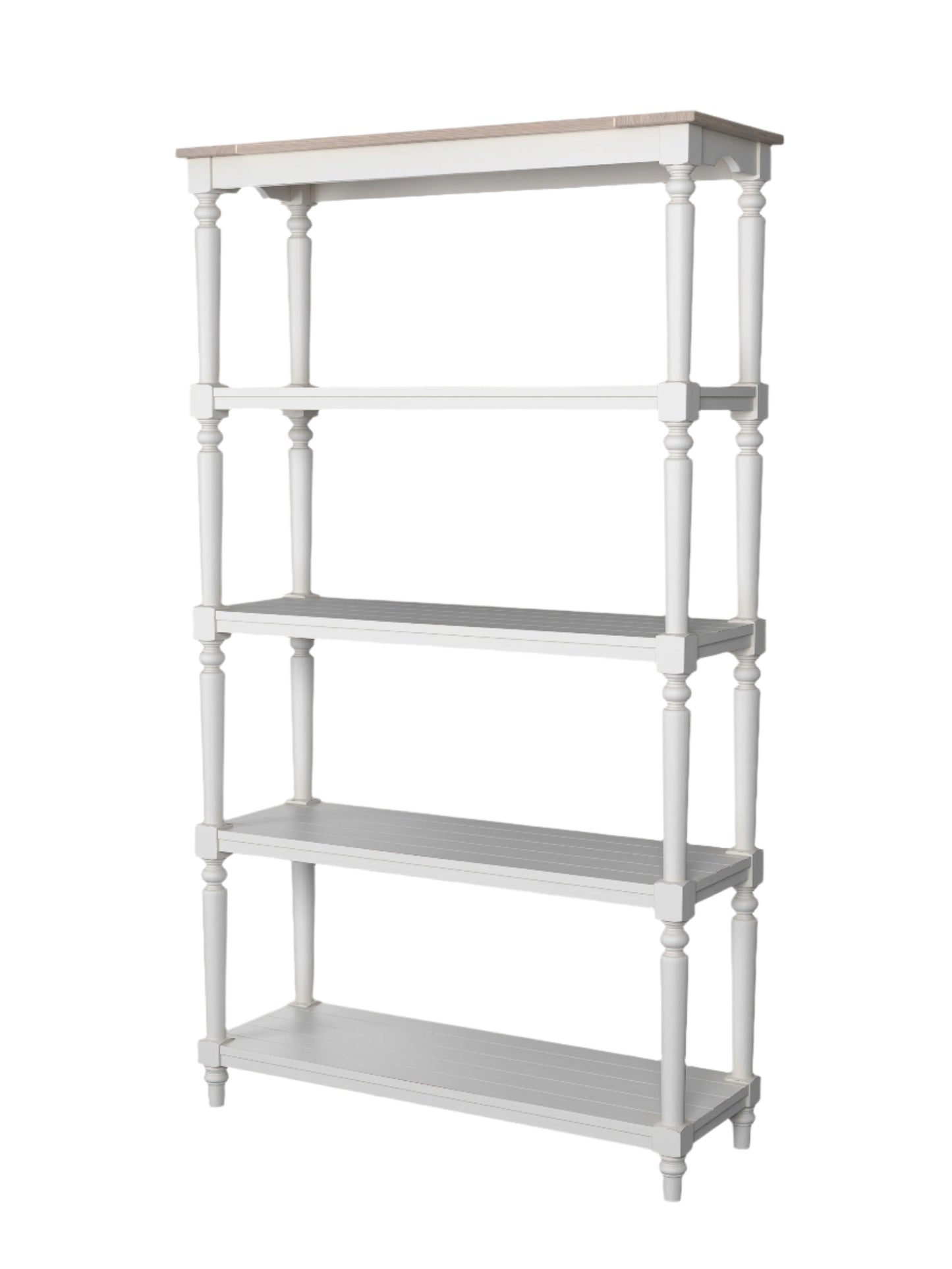 Laura Ashley Dorset Open Bookcase in White - 3746706 - White Bear Furnishings