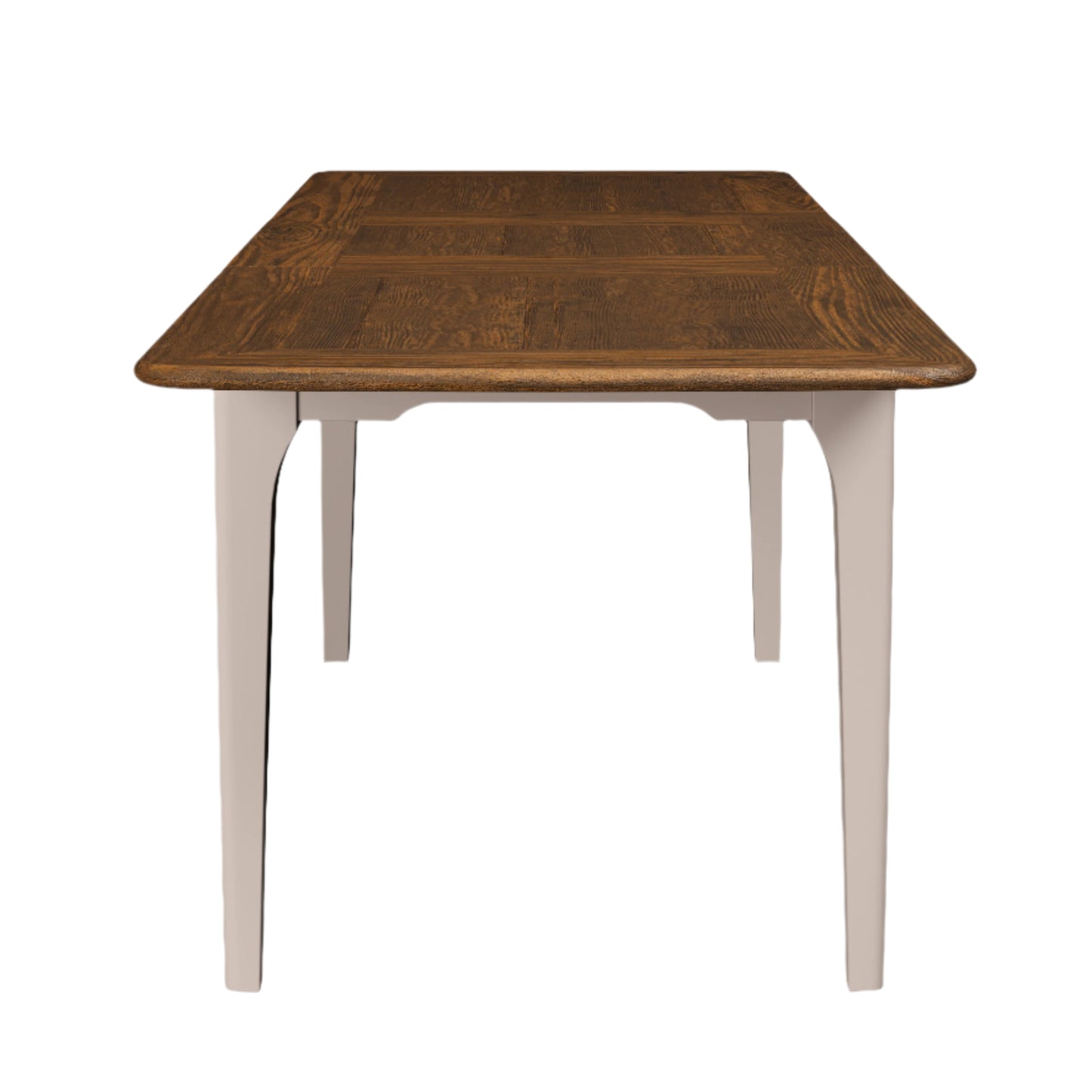 Laura Ashley Hapton Extending Dining Table in Soft Truffle and Dark Chesnut - 3311001