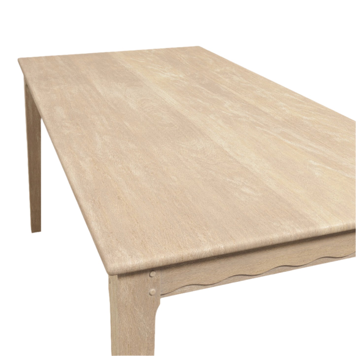 Laura Ashley Calford Washed Oak Fixed Dining Table - 3271009