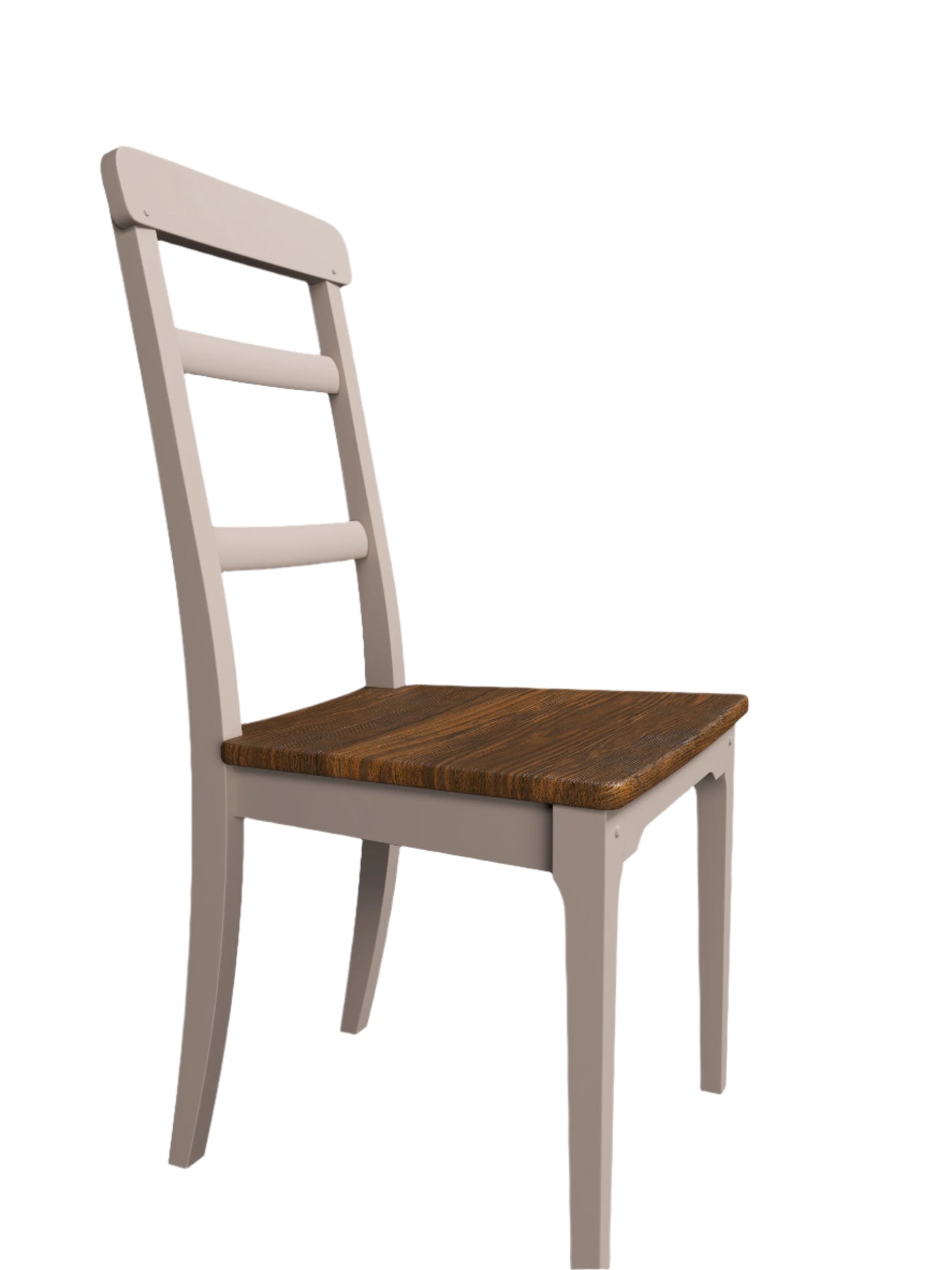 Laura Ashley Hapton Pair of 2 Dining Chairs in Soft Truffle and Dark Chesnut - 3311003
