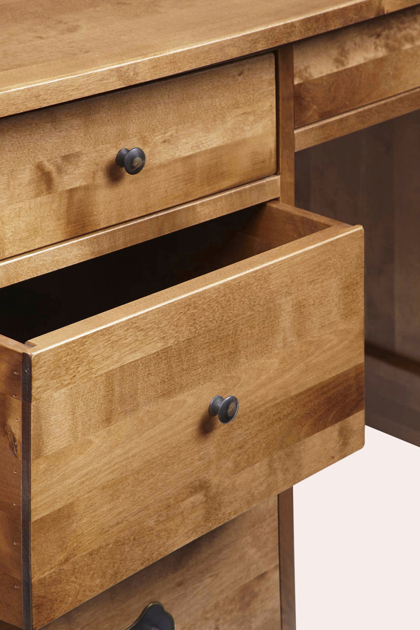 Laura Ashley Garrat 7 drawer Desk in Honey - 3467374 - White Bear Furnishings