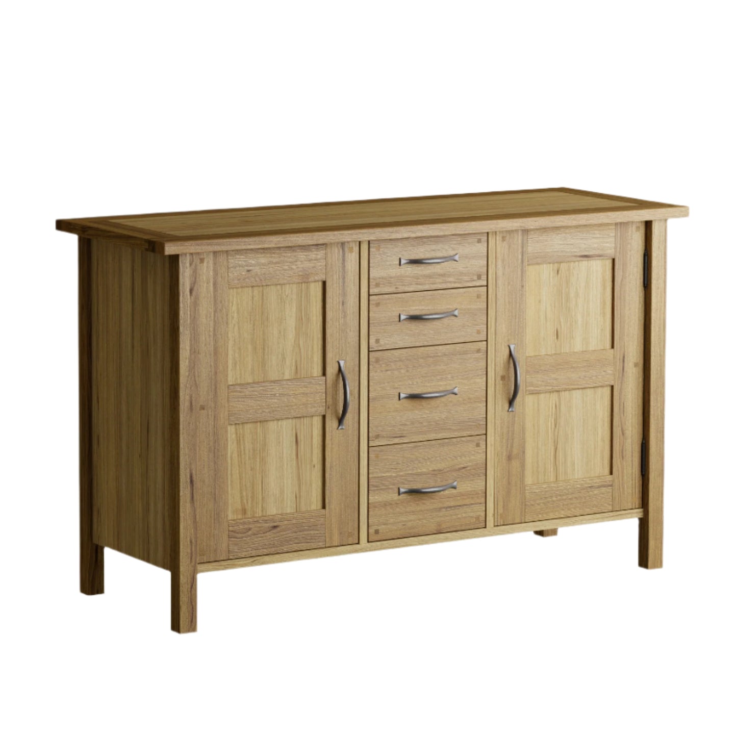 Laura Ashley Milton 2 Door 4 Drawer Sideboard in Oak Wood - 3190241