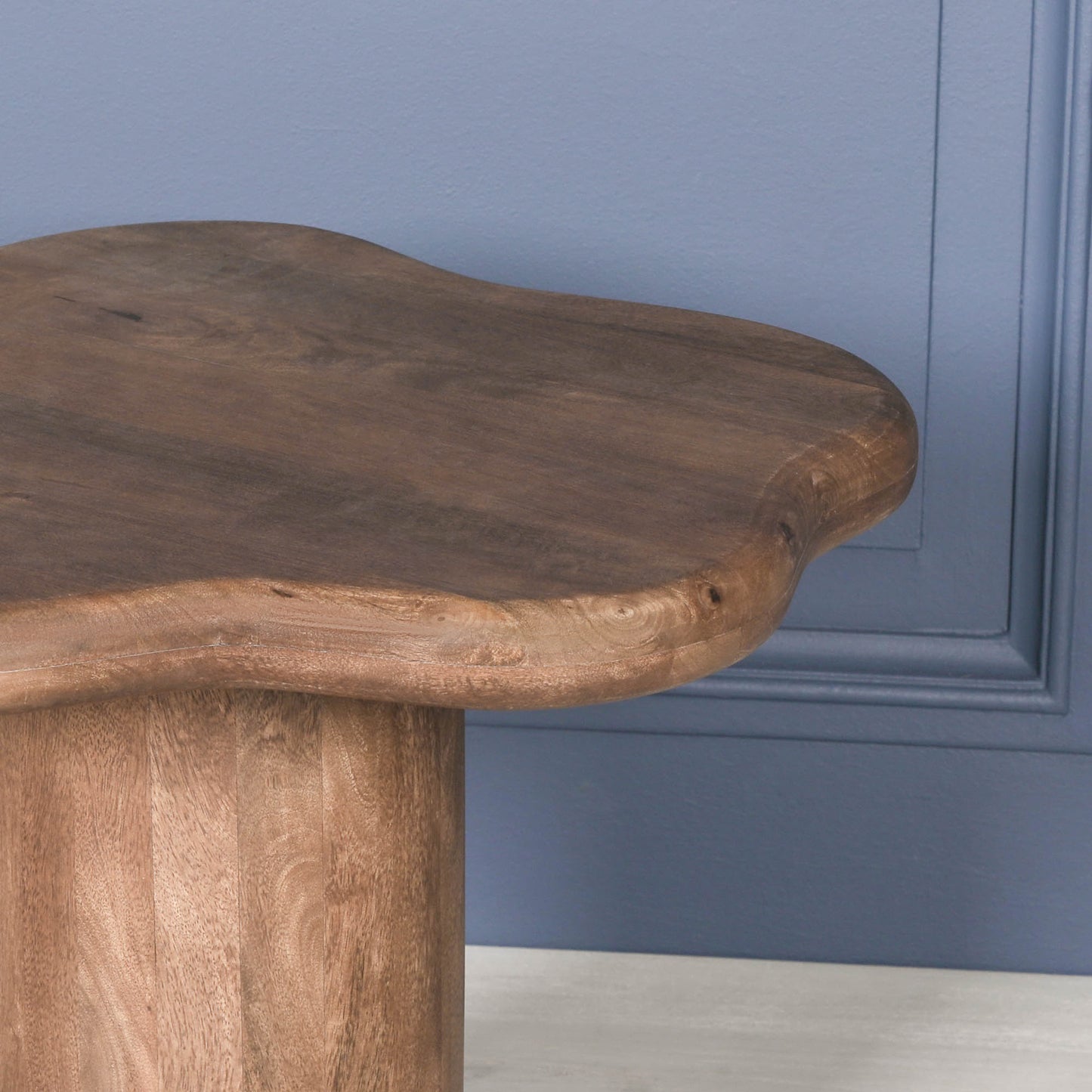 Dark Wooden Pebble Side Table – GMF711