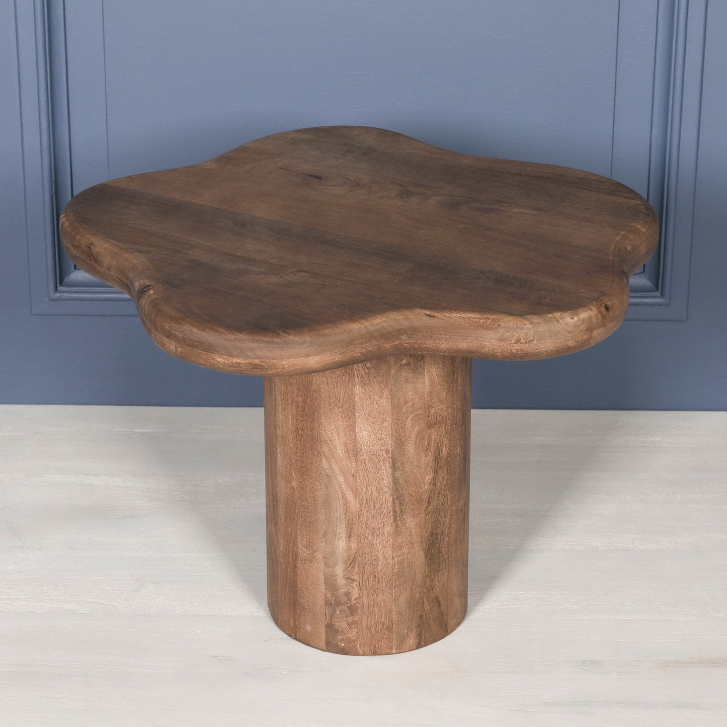 Dark Wooden Pebble Side Table – GMF711