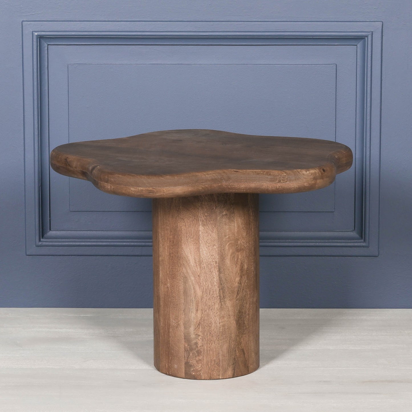 Dark Wooden Pebble Side Table – GMF711