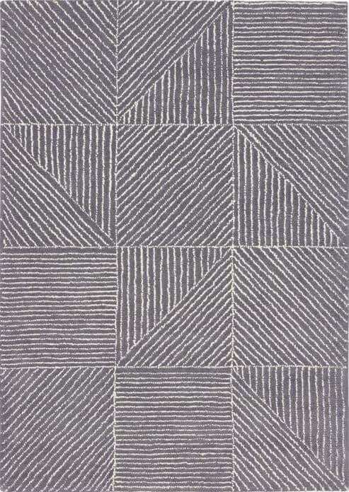 Eco Modern Wool Rug Geometric Design