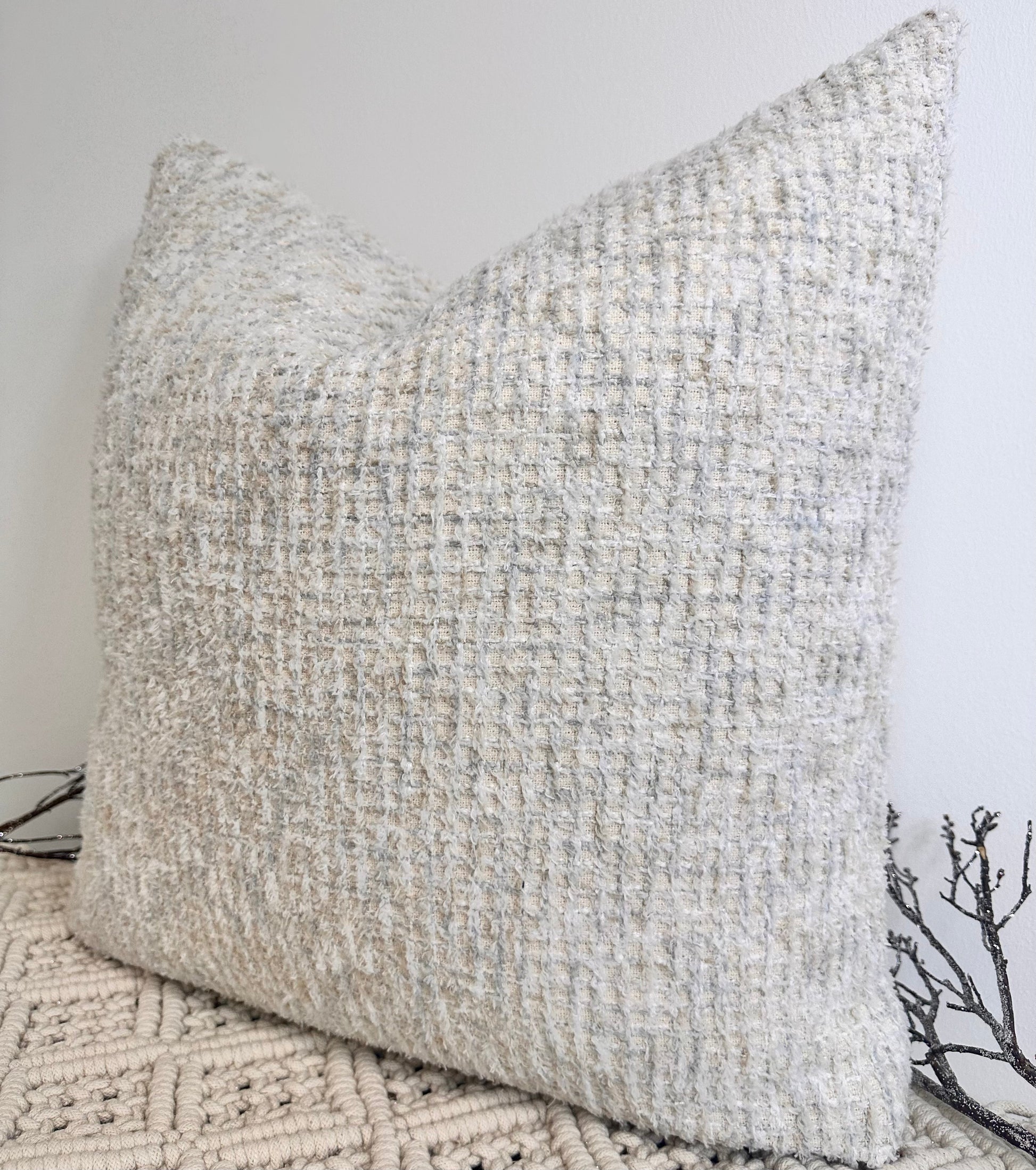 The Couture Cushion - The Greige Harriet - Style No. 109 - White Bear Furnishings