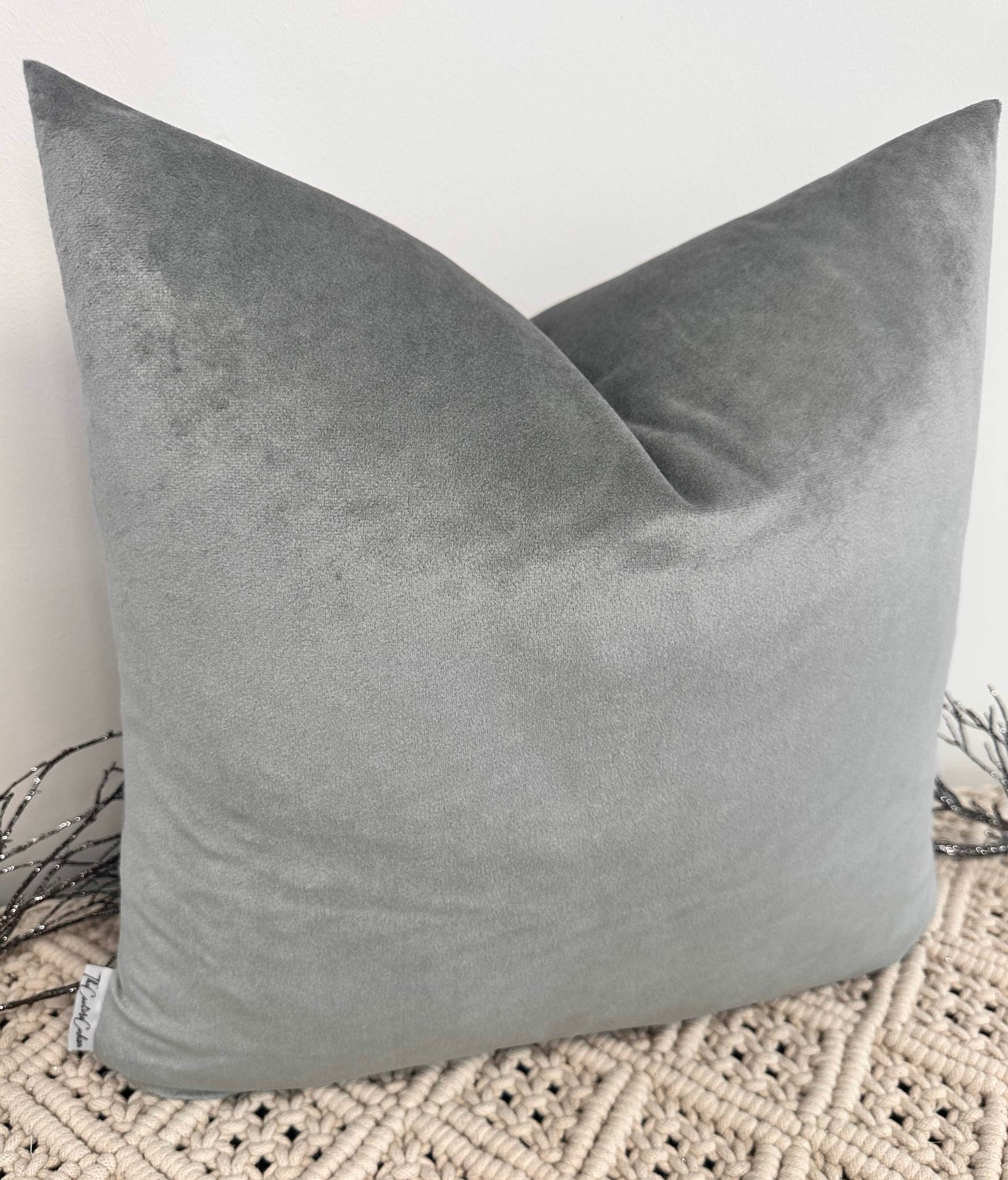 The Couture Cushion - The Grey Varley - Style No. 84 - White Bear Furnishings