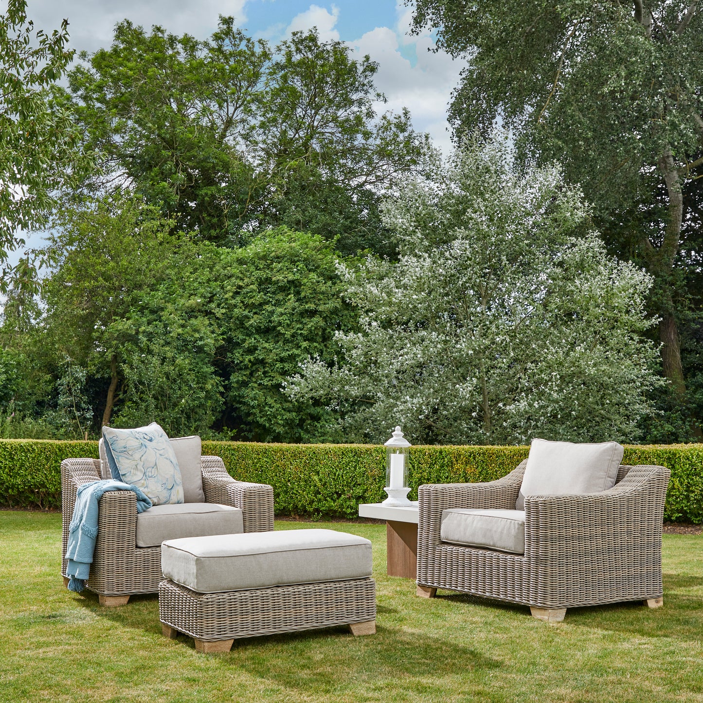 Single Wicker Garden Outdoor Armchair - 22952