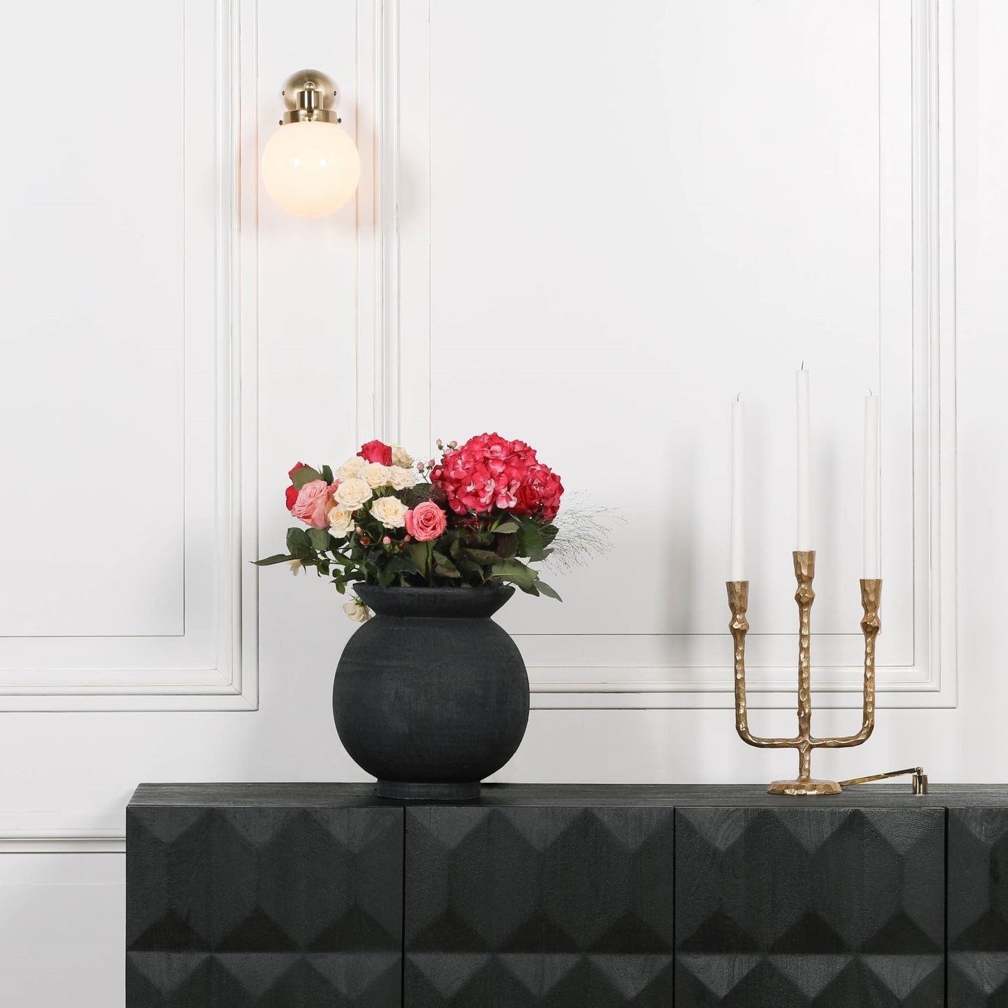 Brushed Gold Style Brass Wall light with Frosted Glass - IDL782 - White Bear Furnishings