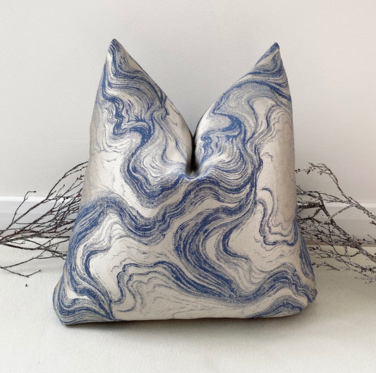 The Couture Cushion - The Navy Diane - Style No. 143 - White Bear Furnishings