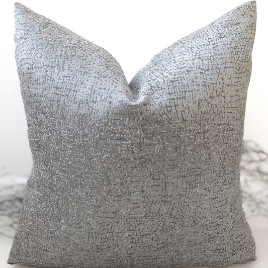 The Couture Cushion - The Silver Vera - Style No. 23 - White Bear Furnishings