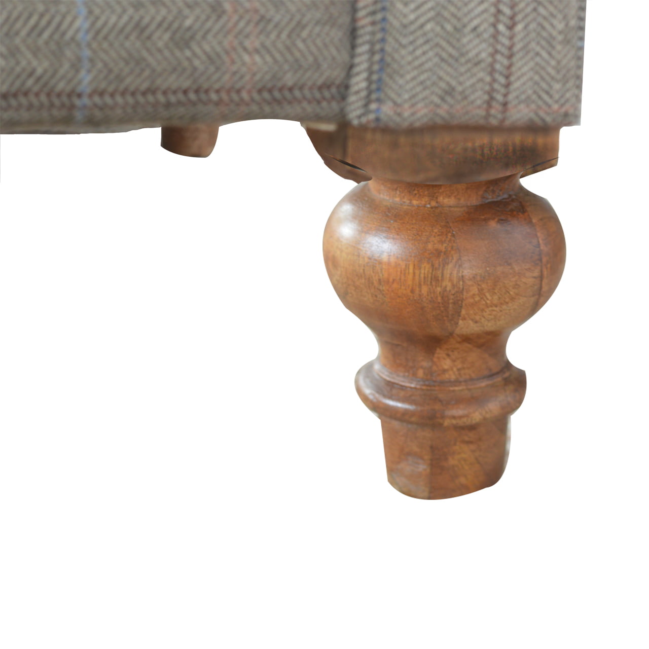 Handcrafted Artisanal Multi Tweed 2 Seat Chesterfield - IN075
