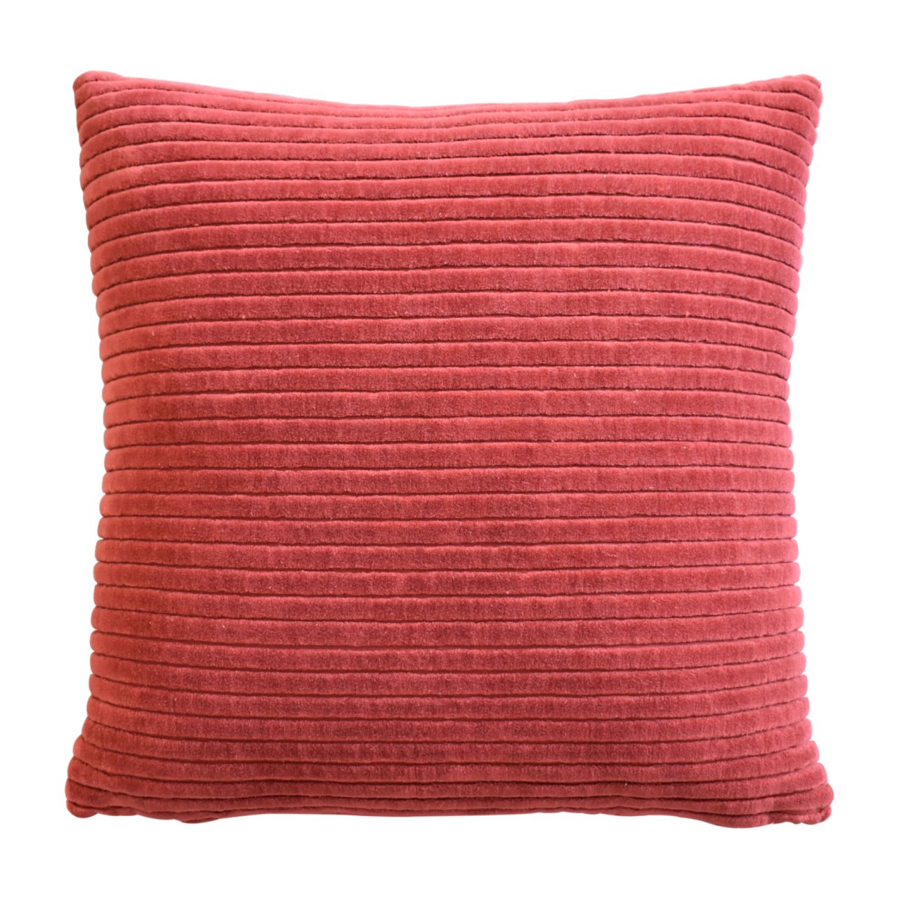 Ribbed Red Cushion Set of 2 - White Bear Furnishings