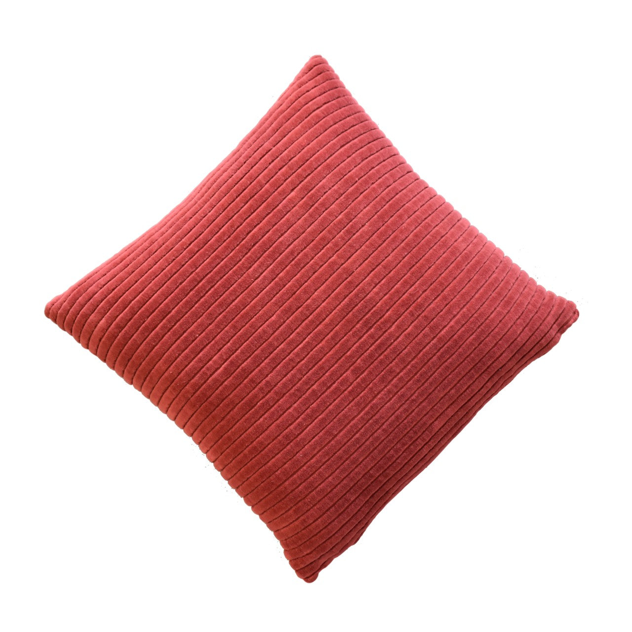 Ribbed Red Cushion Set of 2 - White Bear Furnishings
