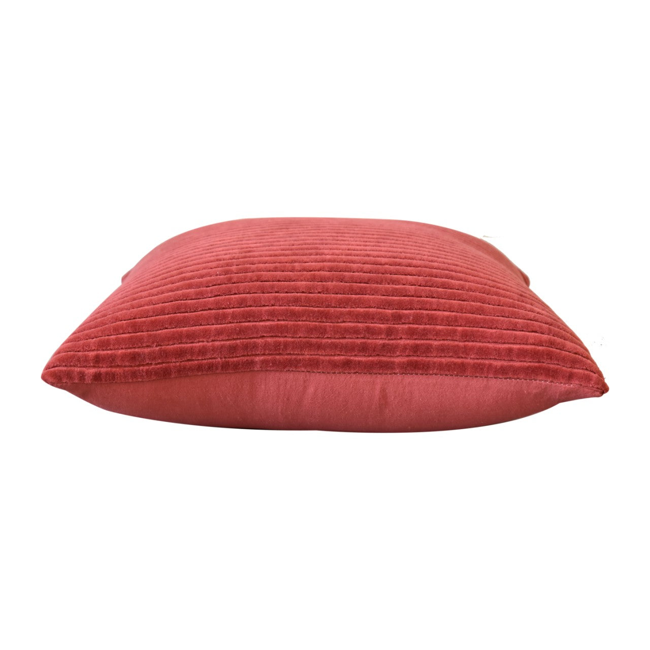 Ribbed Red Cushion Set of 2 - White Bear Furnishings