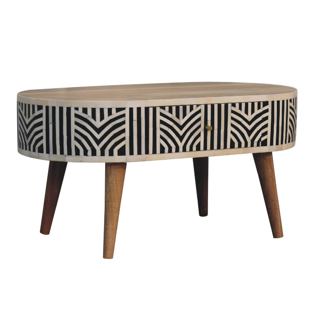 Handcrafted Edessa Bone Inlay Coffee Table - IN3384