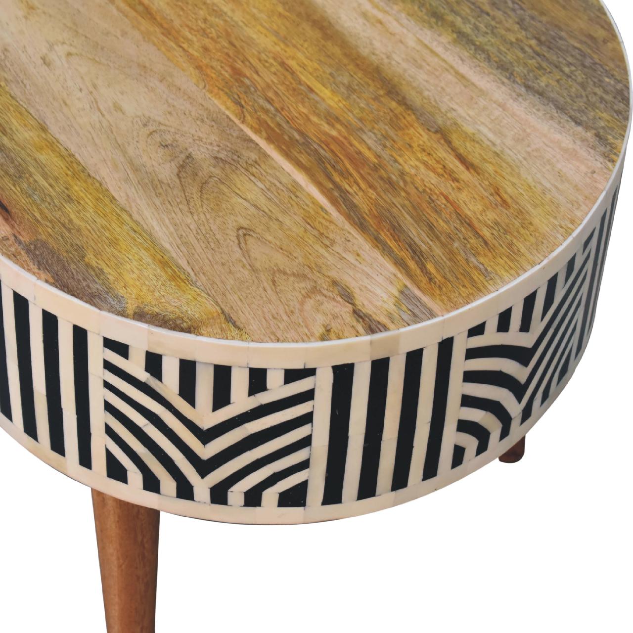 Handcrafted Edessa Bone Inlay Coffee Table - IN3384
