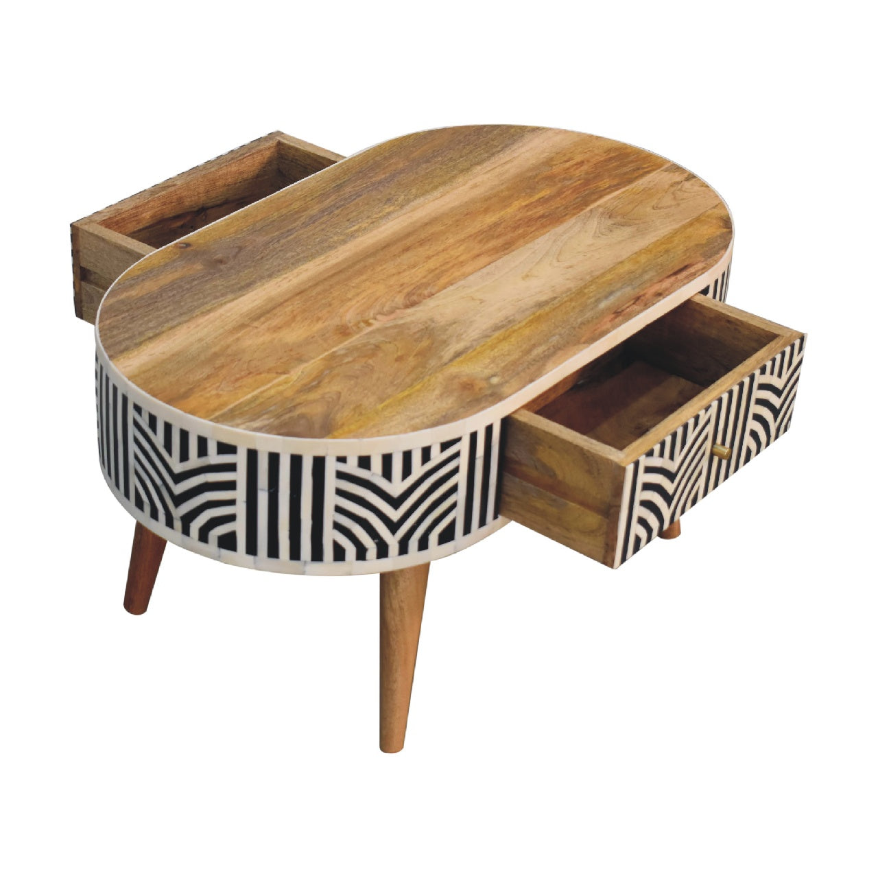 Handcrafted Edessa Bone Inlay Coffee Table - IN3384