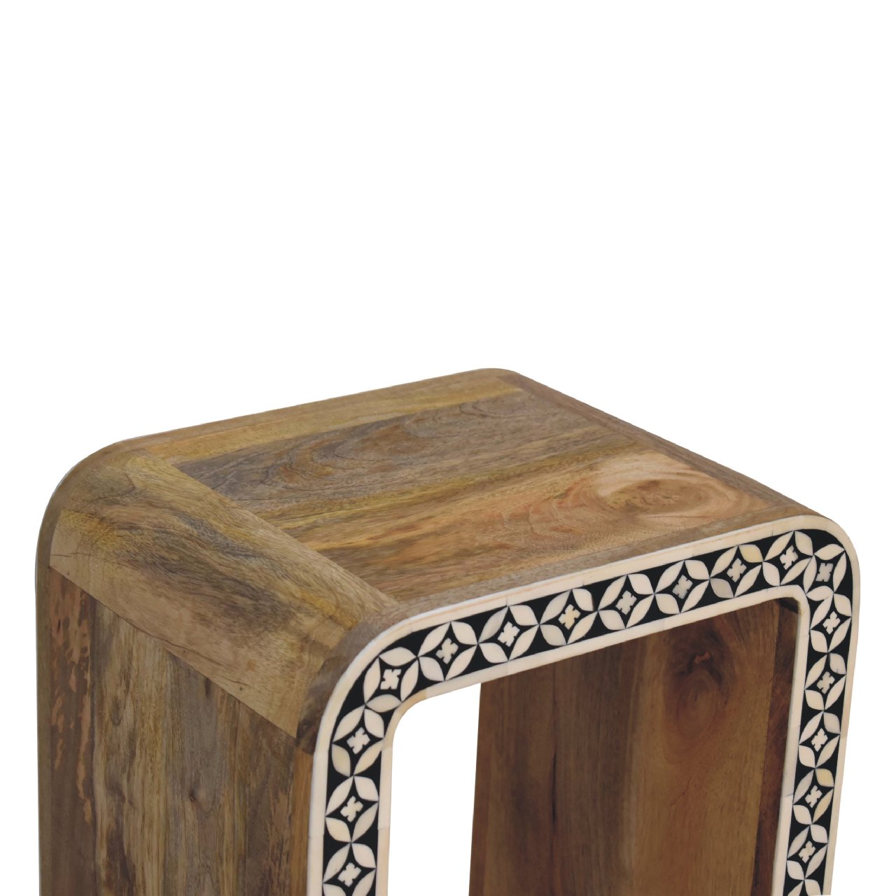 Handcrafted Edessa Bone Inlay End Table – IN3385
