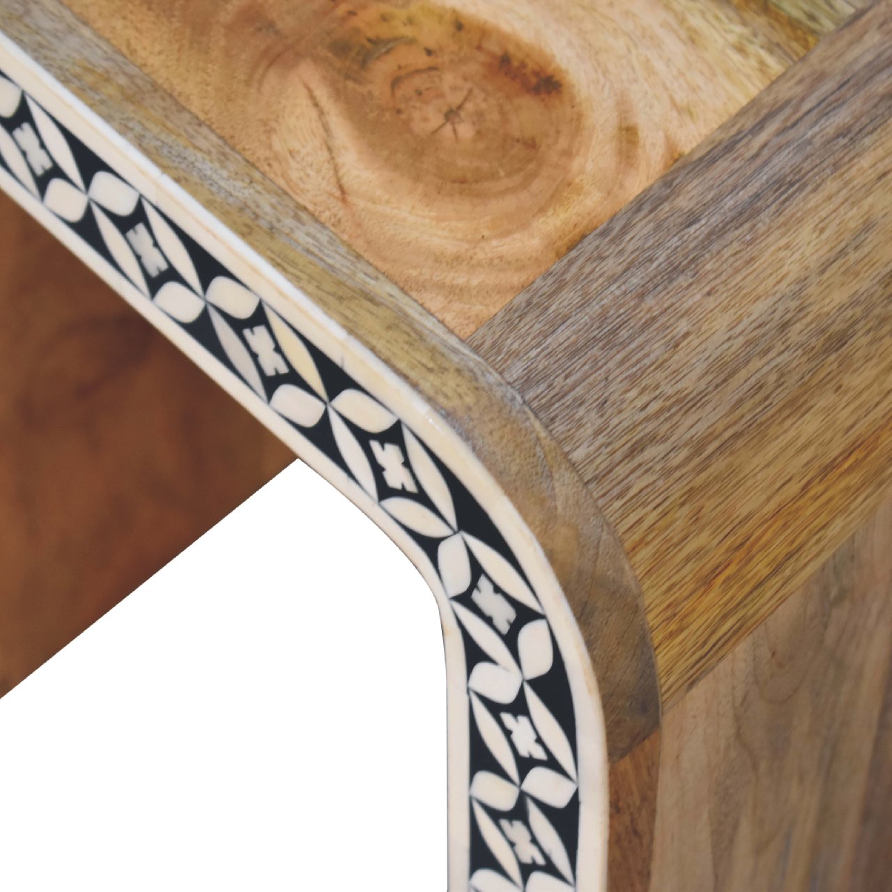 Handcrafted Edessa Bone Inlay End Table – IN3385