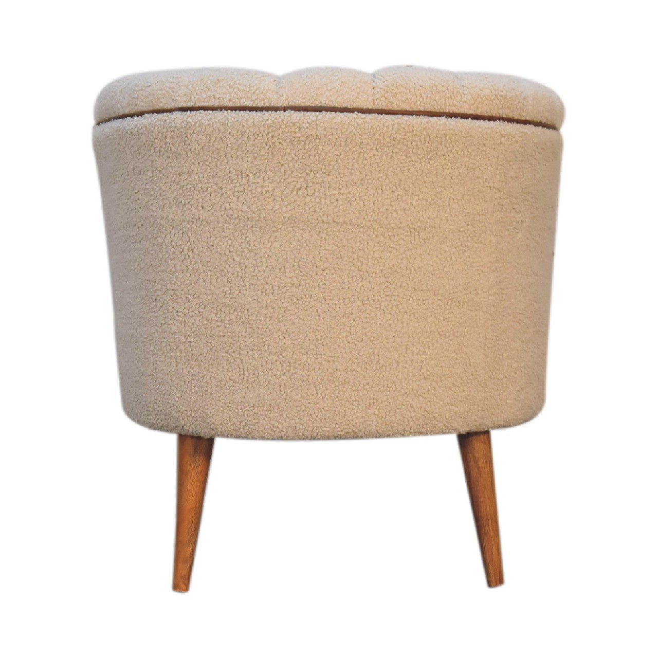 Boucle Cream Buffalo Armchair - White Bear Furnishings