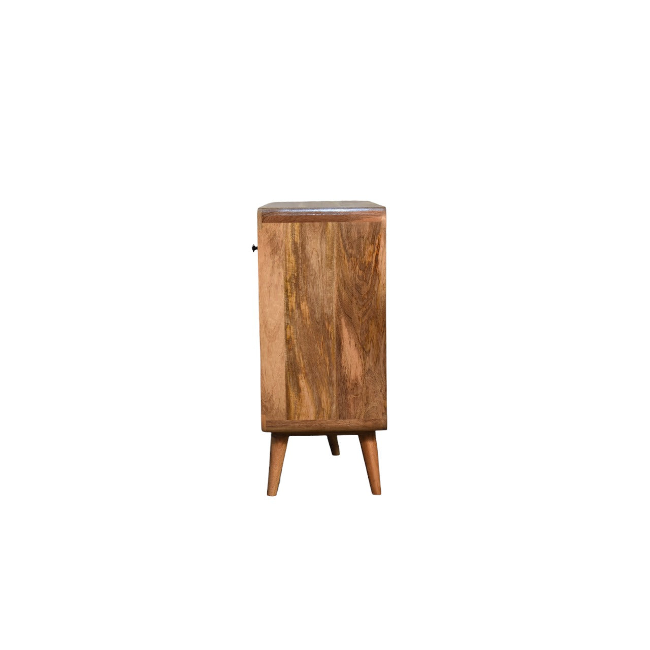 Large Curved Oak-ish Chest - White Bear Furnishings